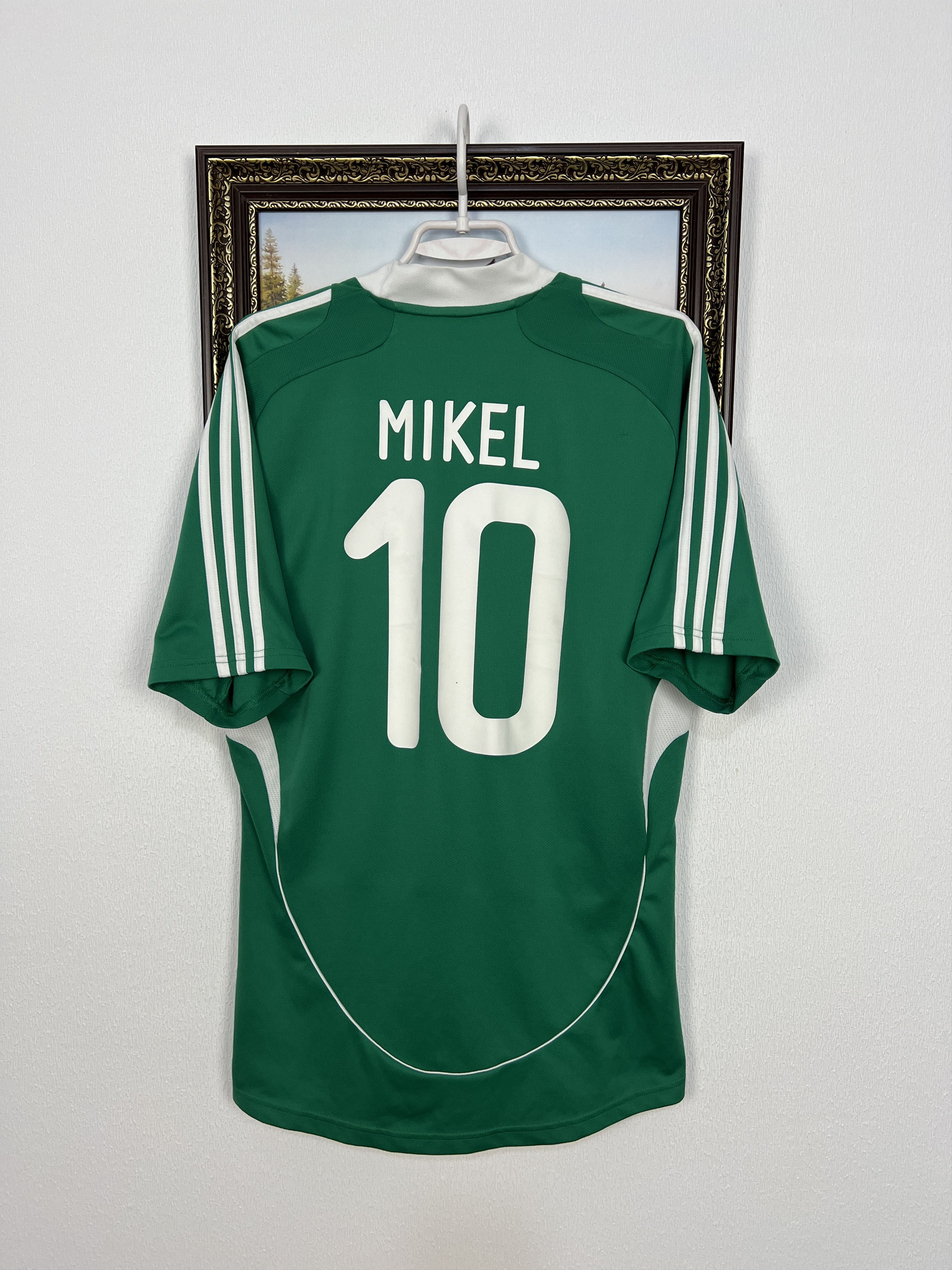 Adidas Nigeria Home football shirt 2005 Soccer #10 Mikel Adidas Size US L / EU 52-54 / 3 - 10 Thumbnail
