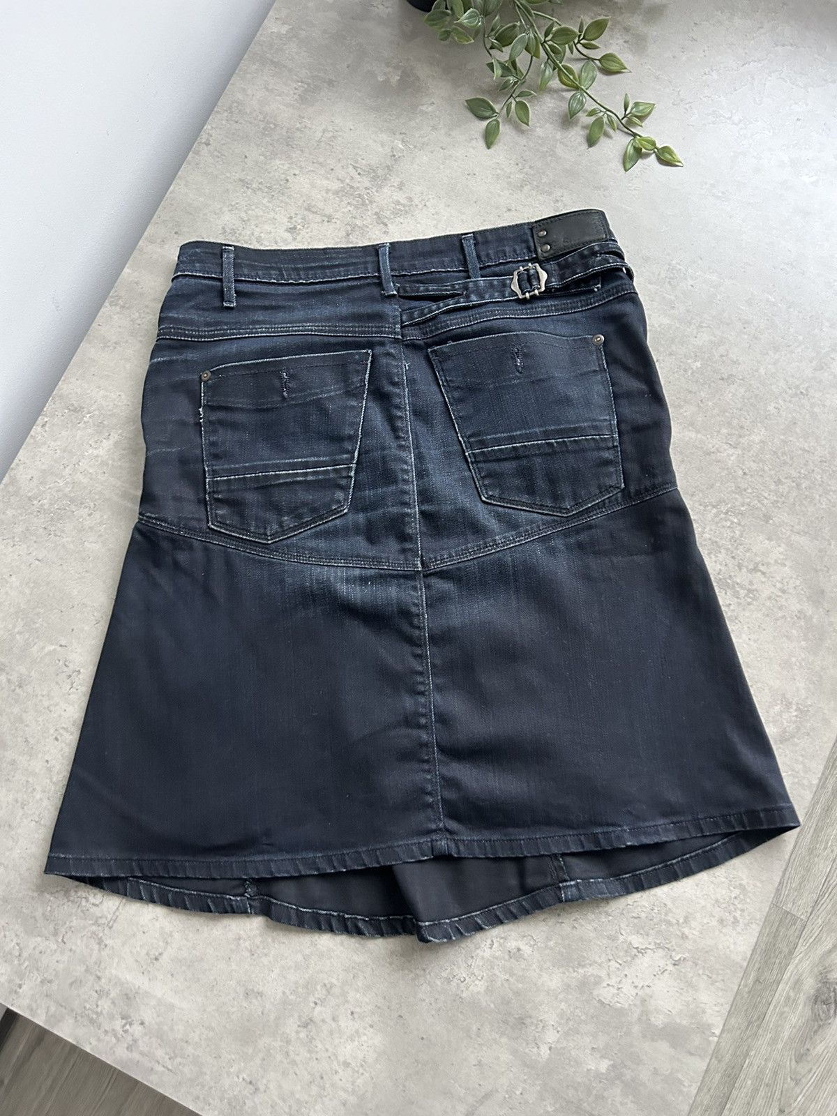 G-Star Vintage Cargo GStar waxed skirt denim Size 29" - 7 Thumbnail