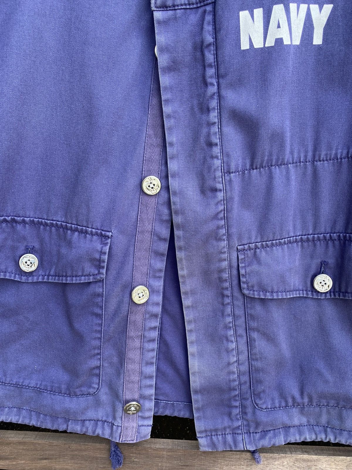 Vintage Vintage Sunfaded Coen Navy Button Jacket Size US L / EU 52-54 / 3 - 6 Thumbnail