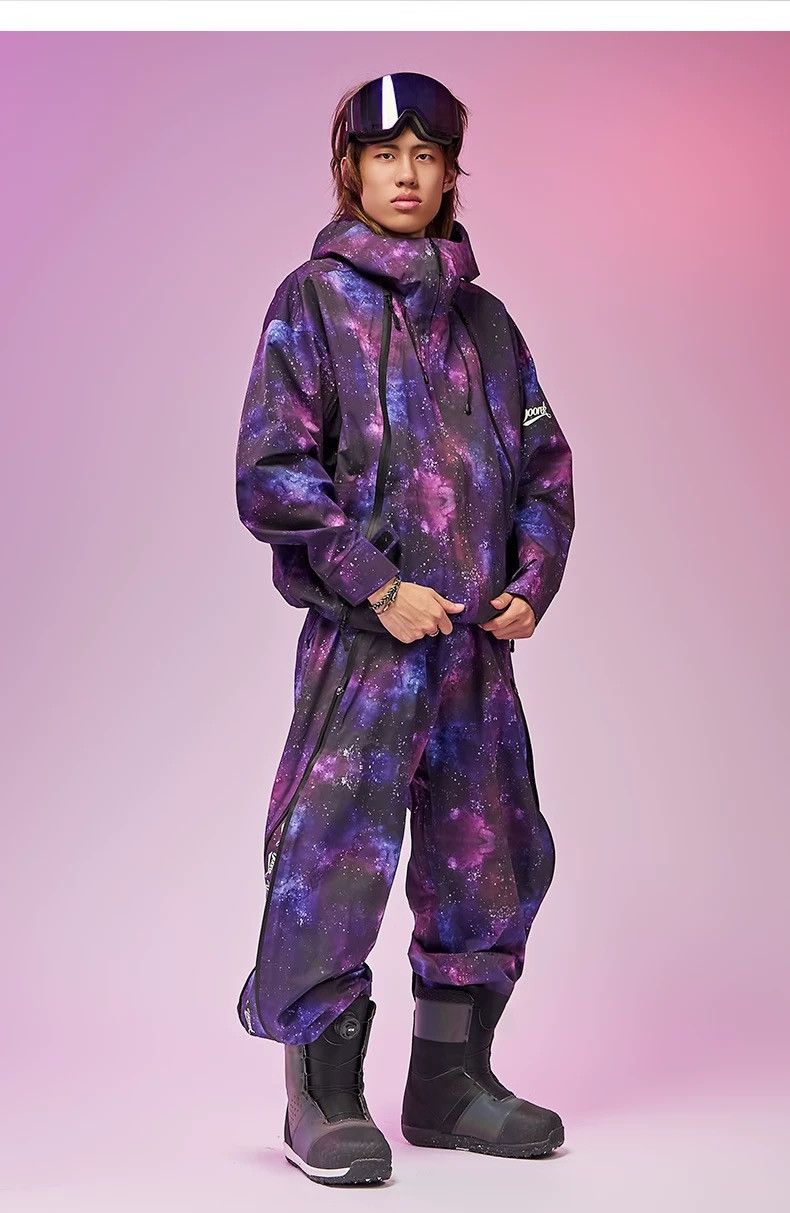Other Purple Starry Sky Series Hard Shell Ski Jacket Size US 32 / EU 48 - 21 Thumbnail