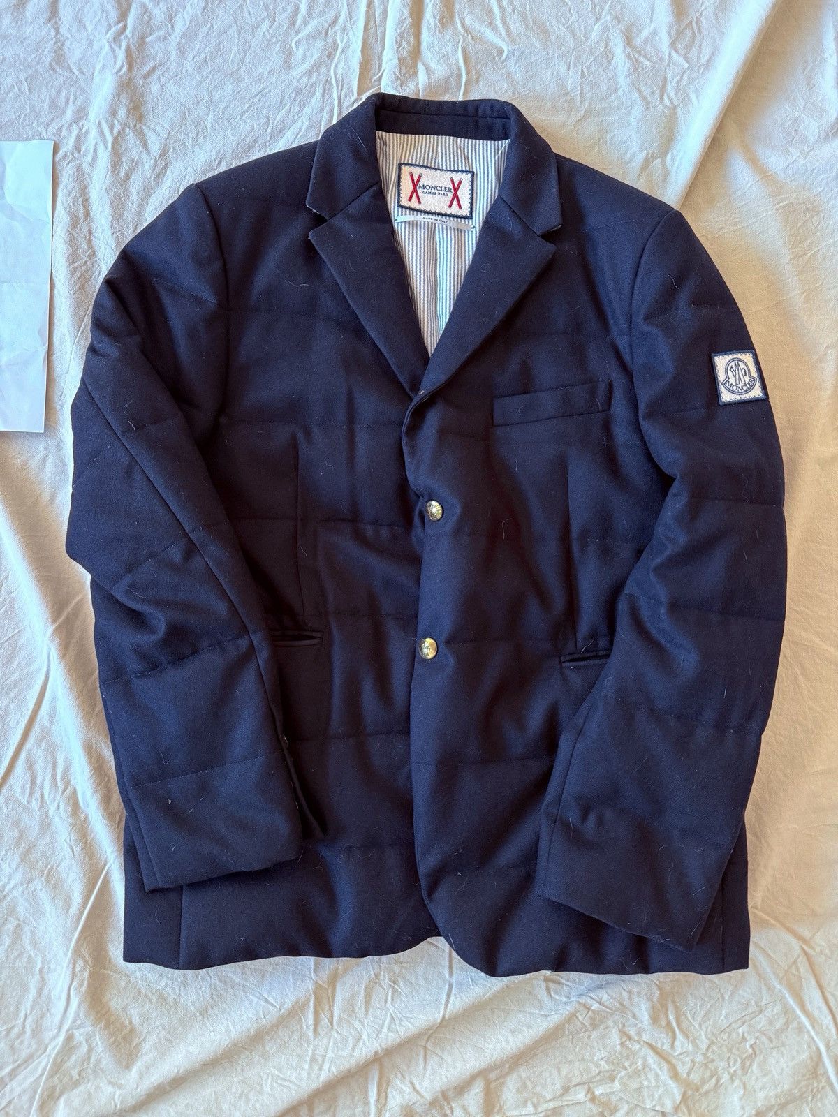 【美品】MONCLER GAMME BLEU Navy Jacket 0 Moncler Gamme Bleu Men's Multi-Color Down Insulated Sport
