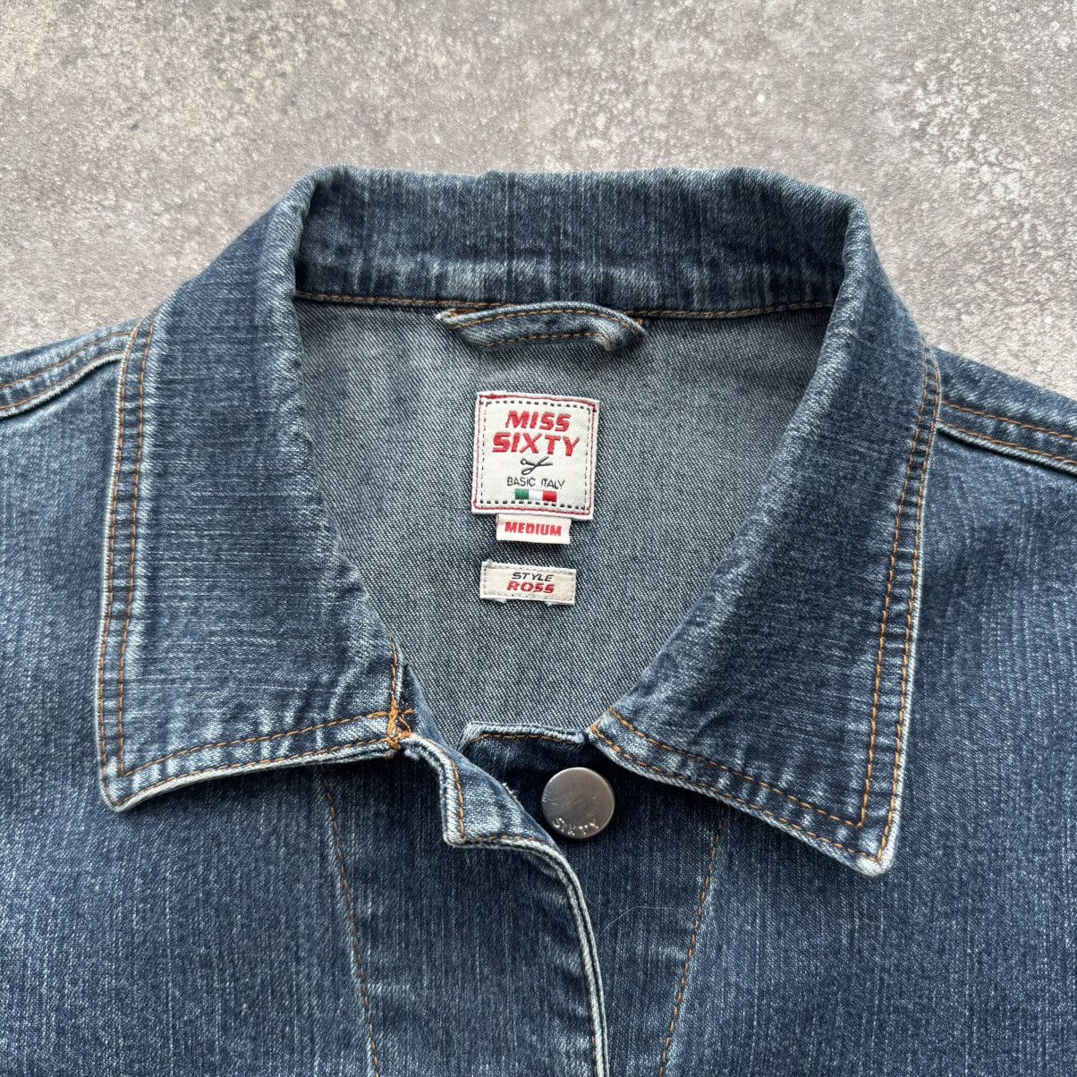 Miss Sixty × Vintage Miss Sixty Vintage Iconic Y2K Denim Jacket Size M / US 6-8 / IT 42-44 - 4 Thumbnail