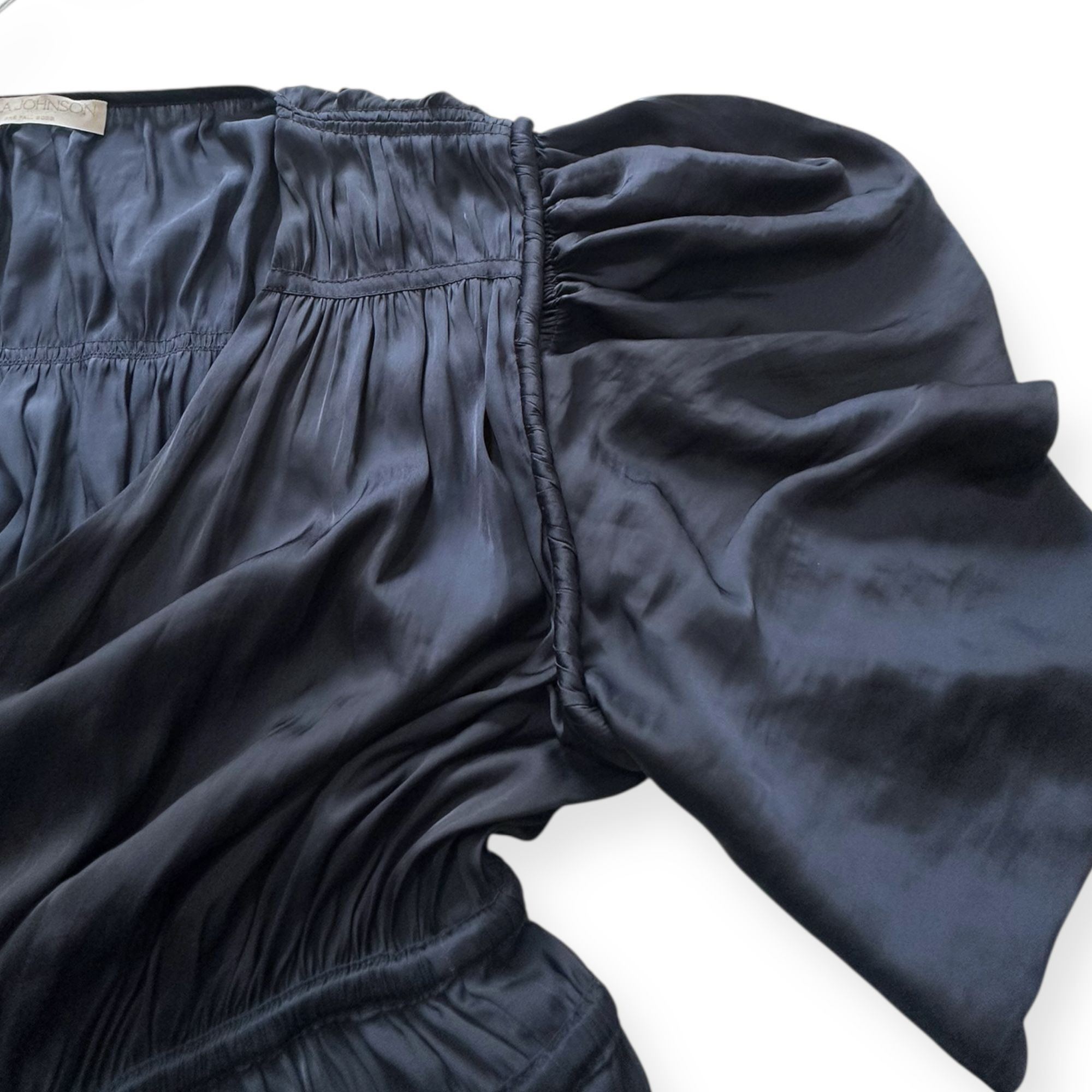 Ulla Johnson Ulla Johnson Azaria Dress Midnight Plissé Satin Mini Size 12 Size XL / US 12-14 / IT 48-50 - 11 Thumbnail