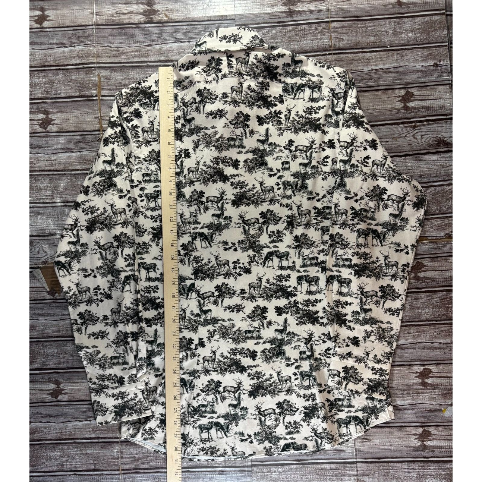 Todd Snyder Hamilton shirt Co + Todd Snyder deer graphic print Shirt sz Size US L / EU 52-54 / 3 - 4 Thumbnail