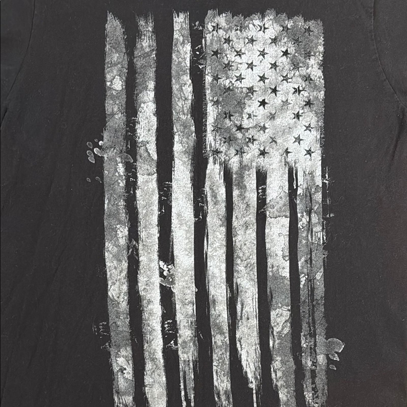 The Unbranded Brand Black Graphic American Flag t-shirt Size Medium Size US M / EU 48-50 / 2 - 2 Thumbnail