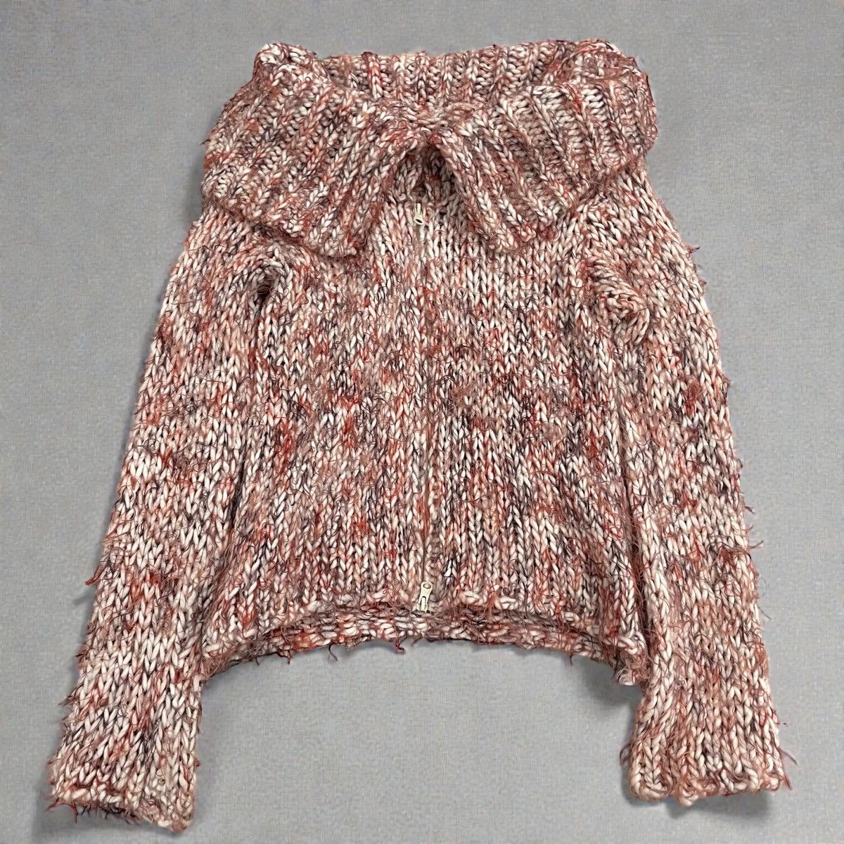 Miss Sixty Knitted sweater with a wide neck and zipper, cuffed sleeves Size S / US 4 / IT 40 - 3 Thumbnail