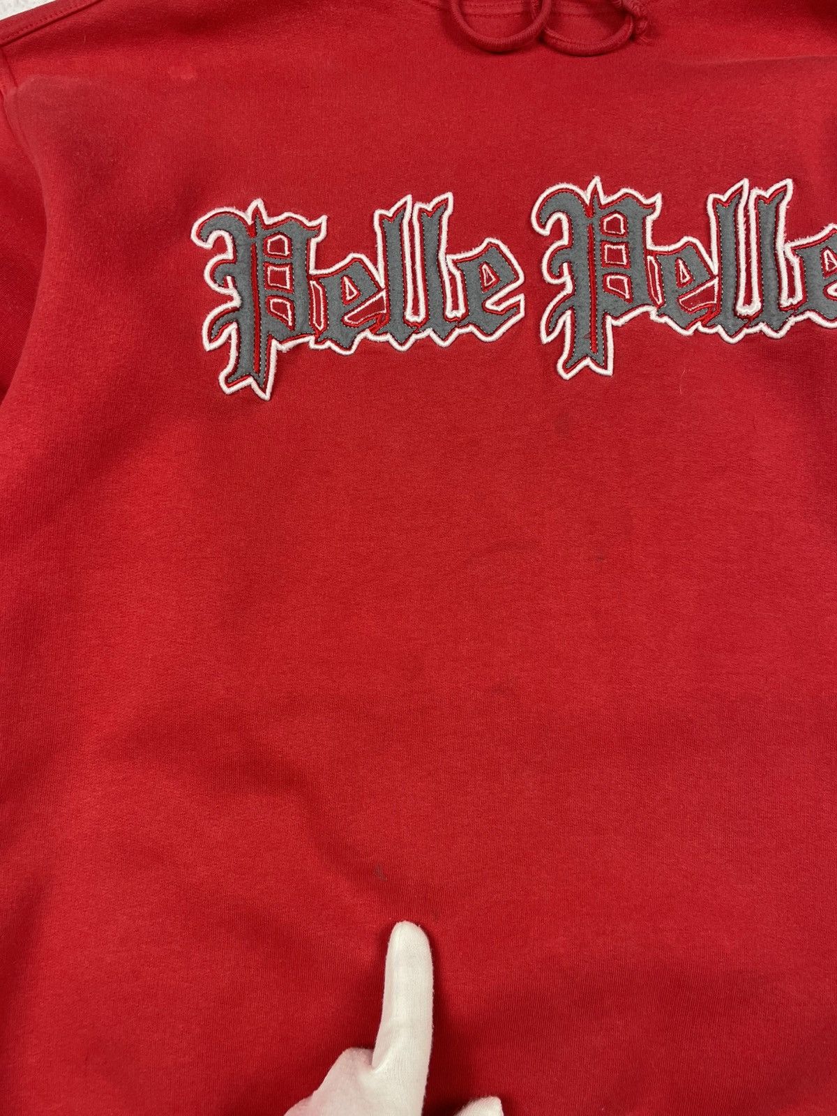 Pelle Pelle × Vintage Vintage Pelle Pelle Mens Hoodie Red Size Small Size US M / EU 48-50 / 2 - 5 Thumbnail