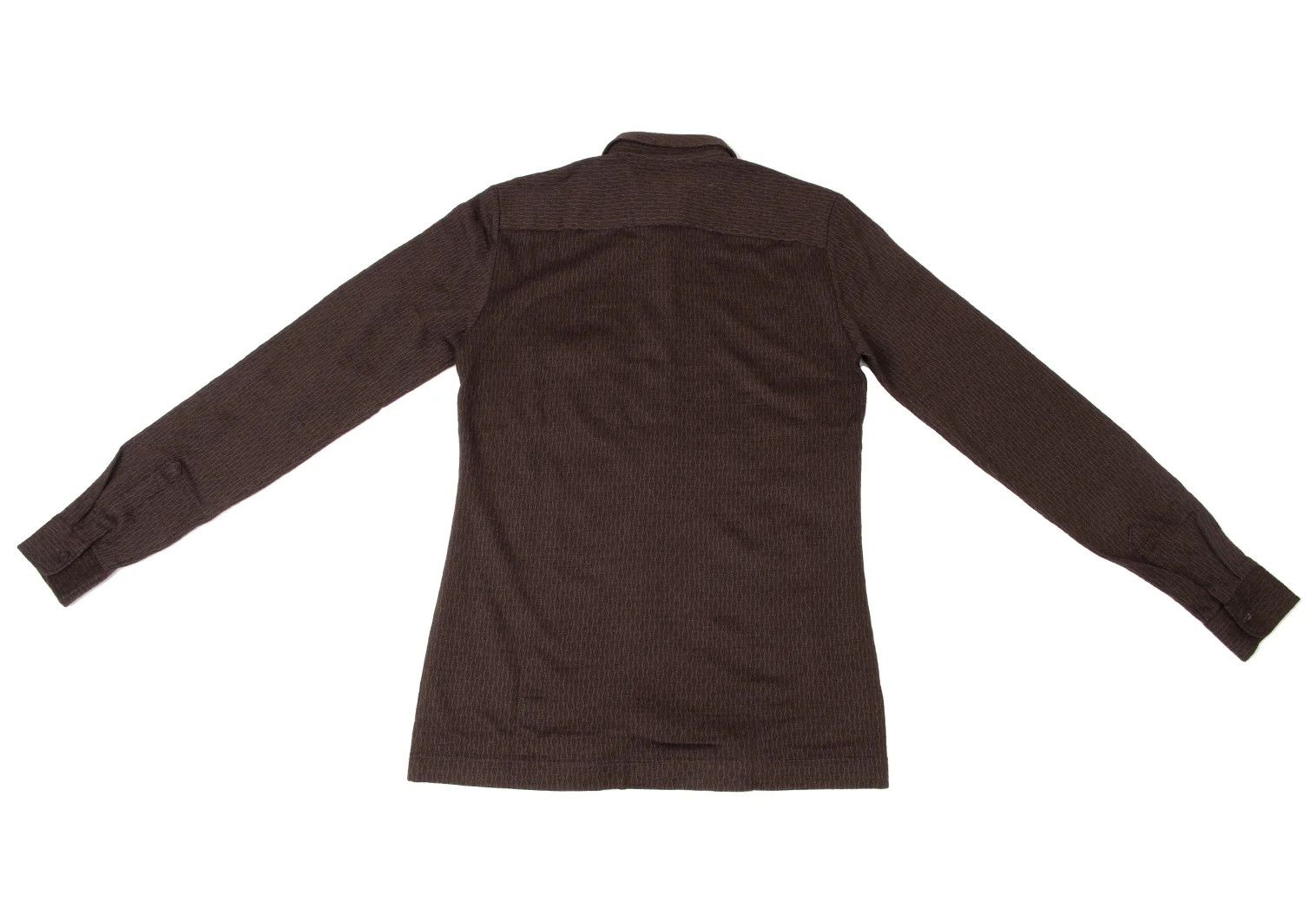 Dries Van Noten Wool Acrylic Cable Pattern Shirt in Brown, Size 48 Size US M / EU 48-50 / 2 - 11 Thumbnail