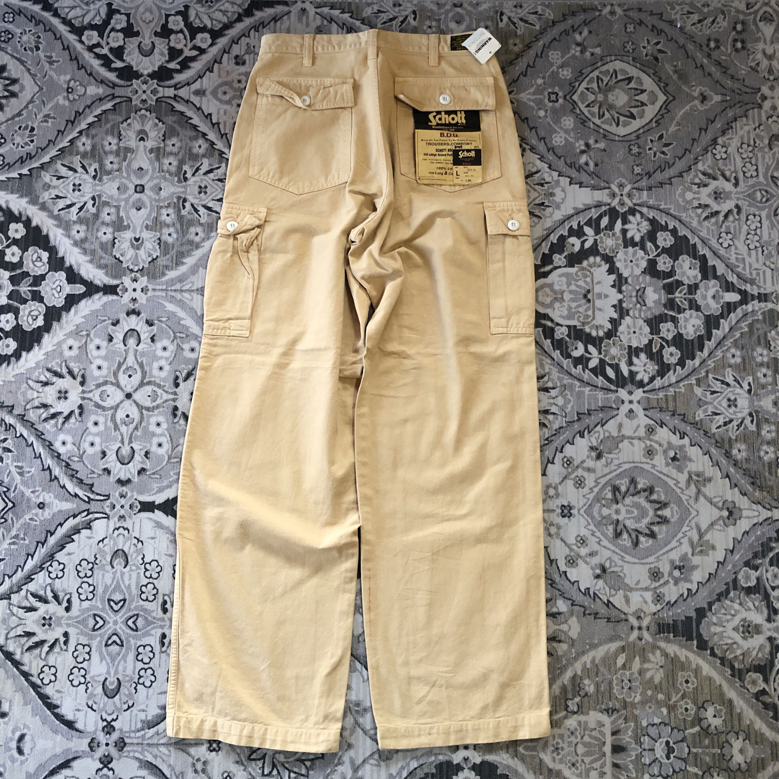 Schott Schott Military Multi Pocket Cargo Trousers Combat Pants Size US 30 / EU 46 - 3 Thumbnail