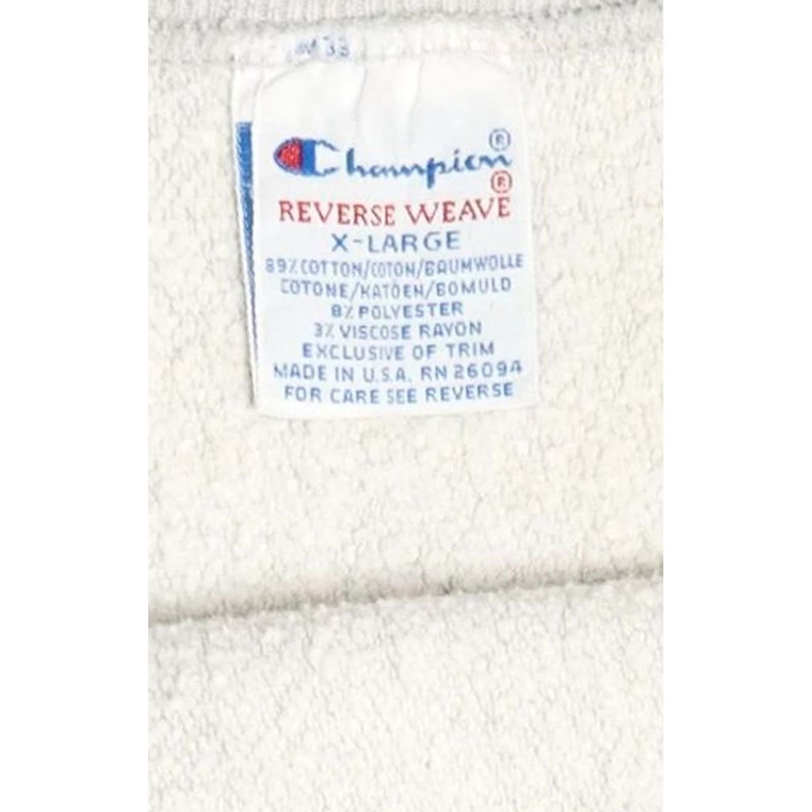 Champion VINTAGE Champion Saratoga Football Reverse Weave Sweatshirt 1990s X-Large Grey Boys? Mens? Size US XL / EU 56 / 4 - 7 Thumbnail