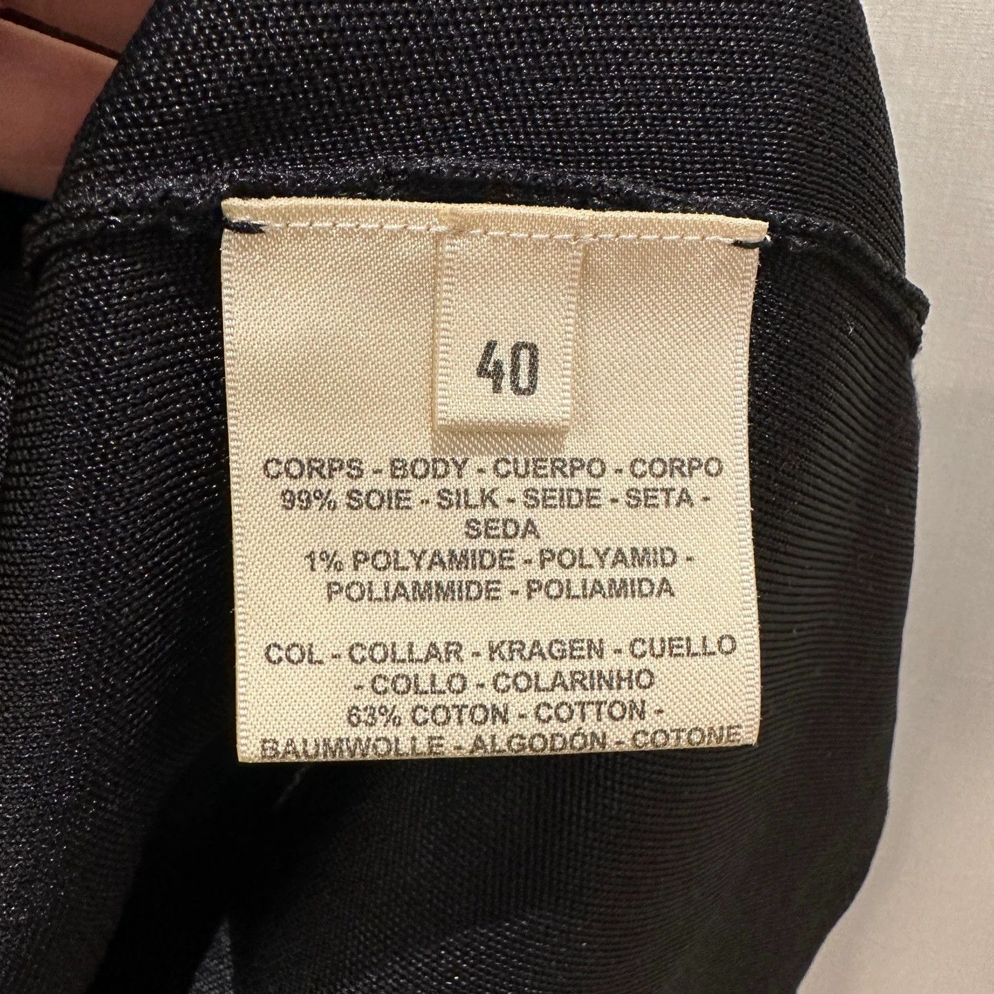 Hermes Hermes may599 25 New Silk Long-Sleeve Lace-Collar 40 Size M / US 6-8 / IT 42-44 - 4 Thumbnail