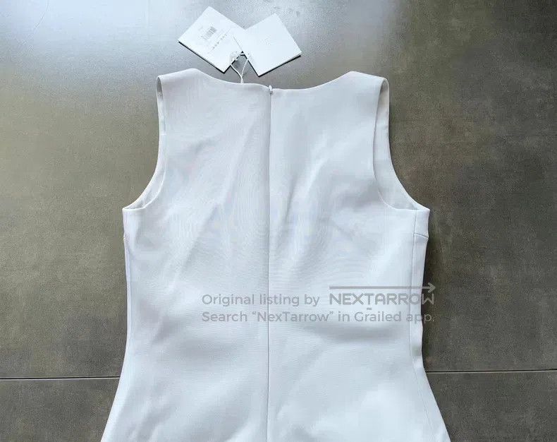 The Row The Row Lime White Dress Size L / US 10 / IT 46 - 5 Thumbnail
