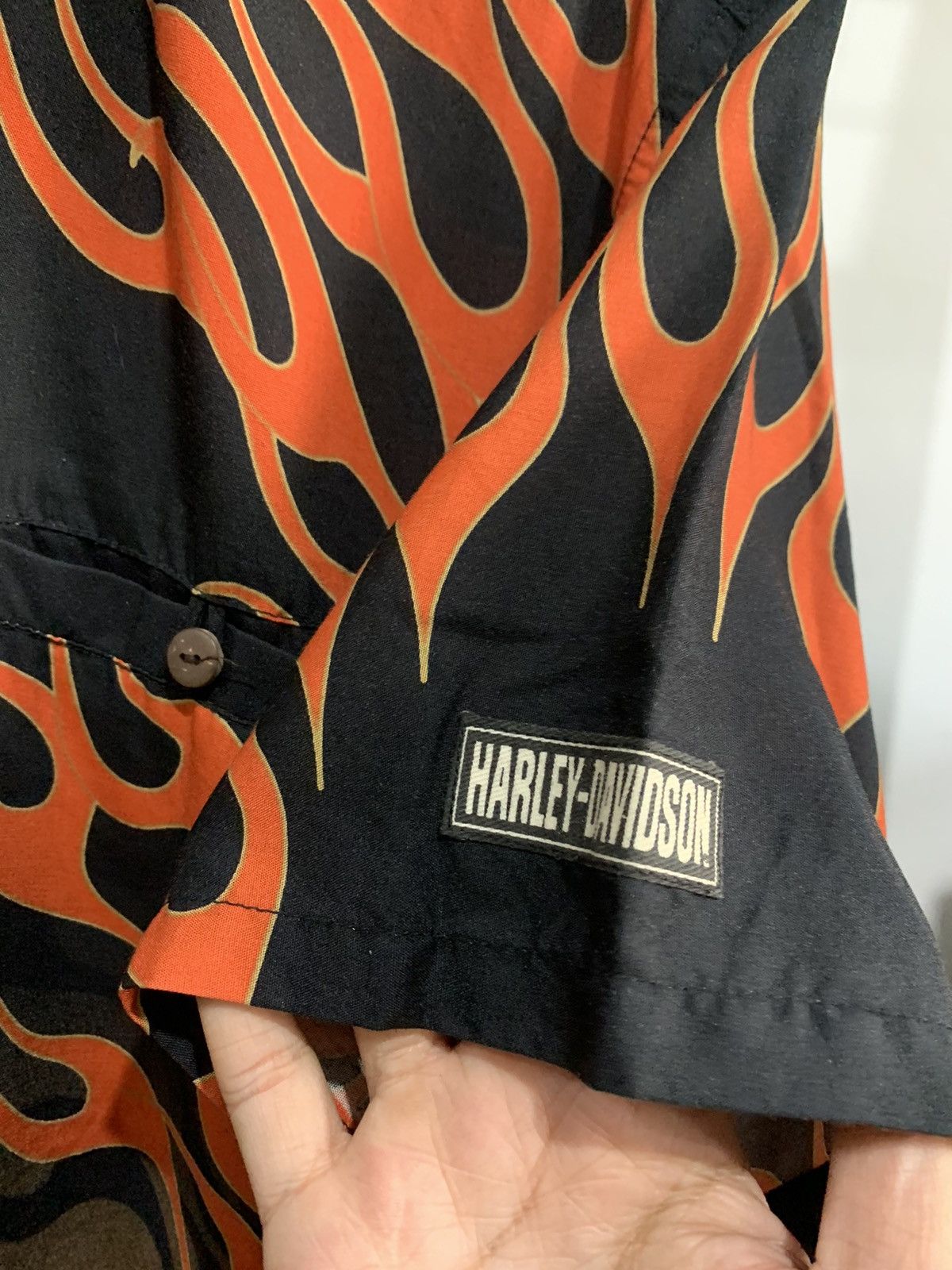 Harley Davidson × Vintage 2000s Harley Davidson Flame Shirt Size US M / EU 48-50 / 2 - 4 Thumbnail