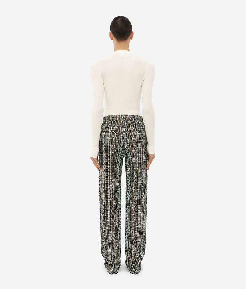 Bottega Veneta o1s1rm0326 Cotton Check Trousers in Multicolor Size US 30 / EU 46 - 3 Thumbnail