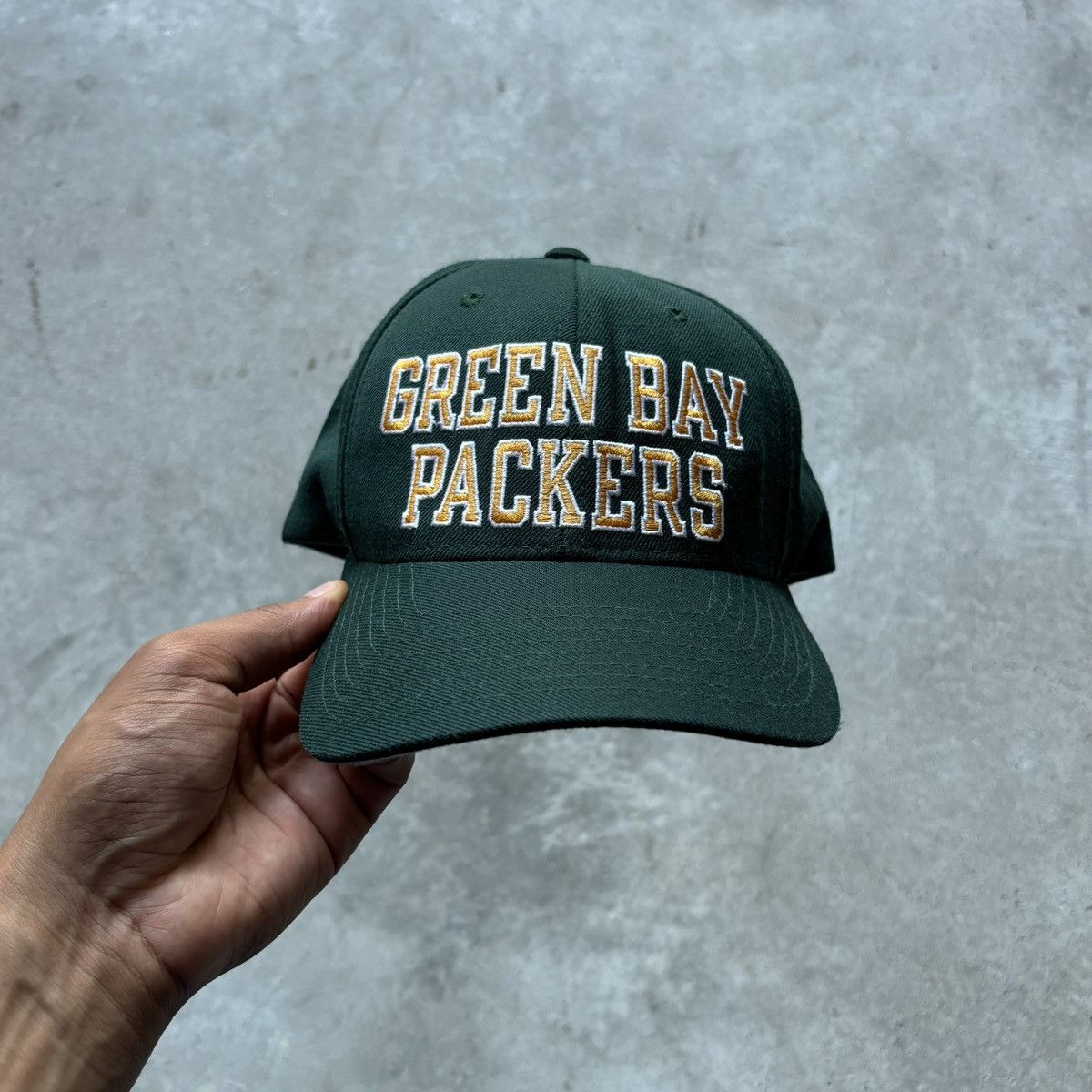 Champion × NFL × Vintage vintage 90s CHAMPION NFL GREEN BAY PACKERS Spellout Logo hat Size ONE SIZE - 3 Thumbnail