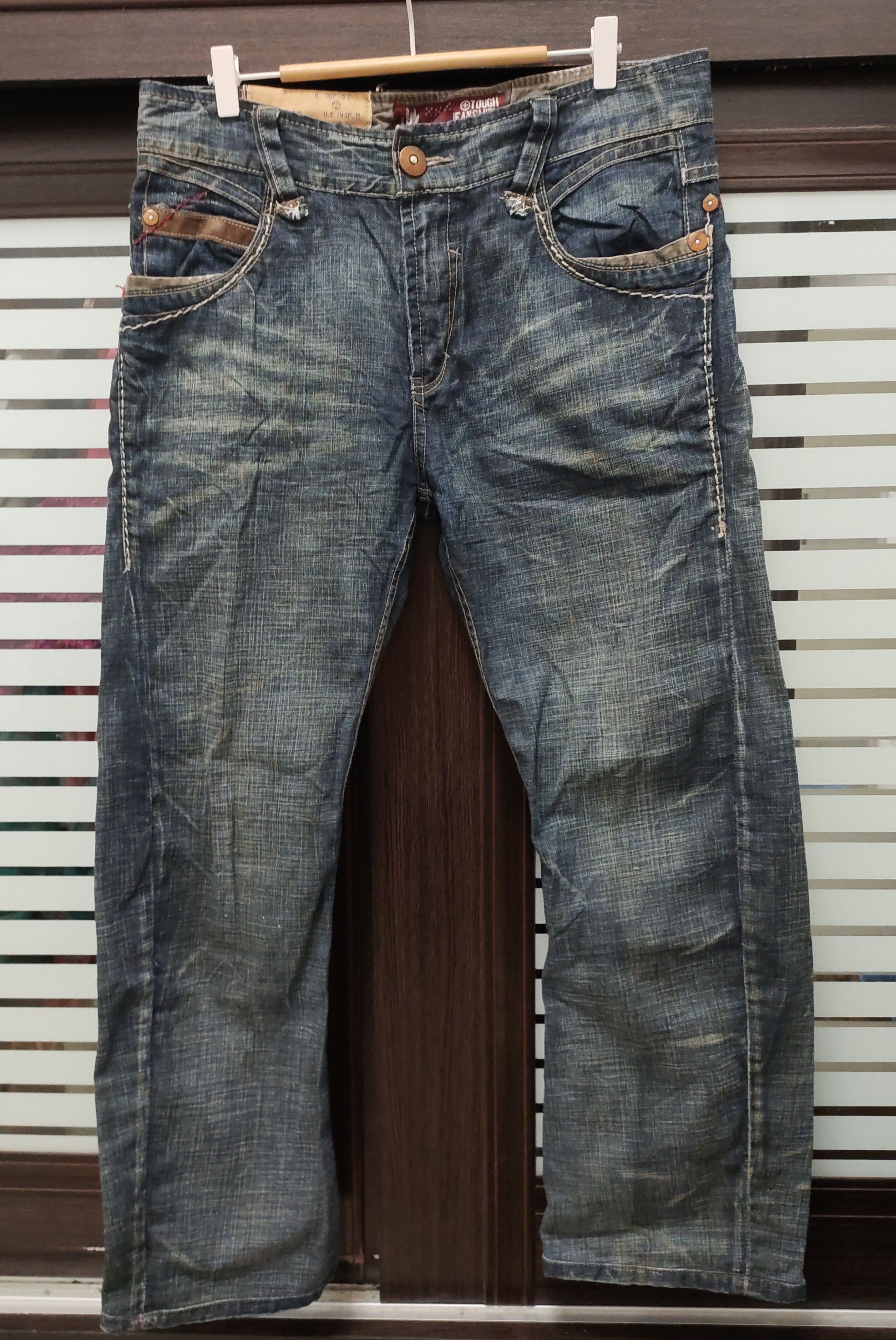 Tribal Streetwear 💥 Tough Jeansmith Machine Gun Flared Denim💥 Size US 36 / EU 52 - 2 Thumbnail