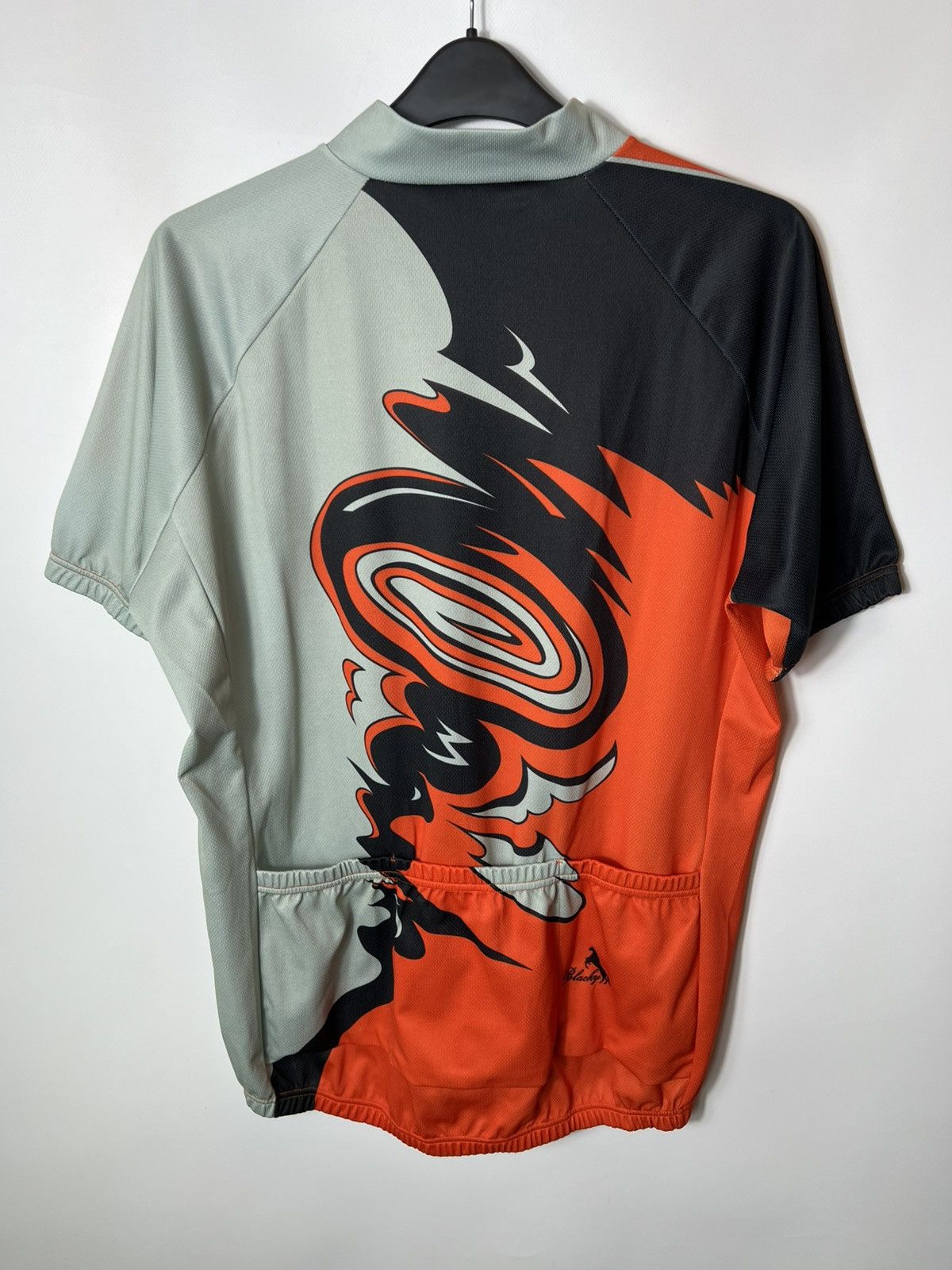 Vintage Vintage 90s Blacky Switzerland Dark Zone Velo Cycle Jersey Size US XXL / EU 58 / 5 - 8 Thumbnail