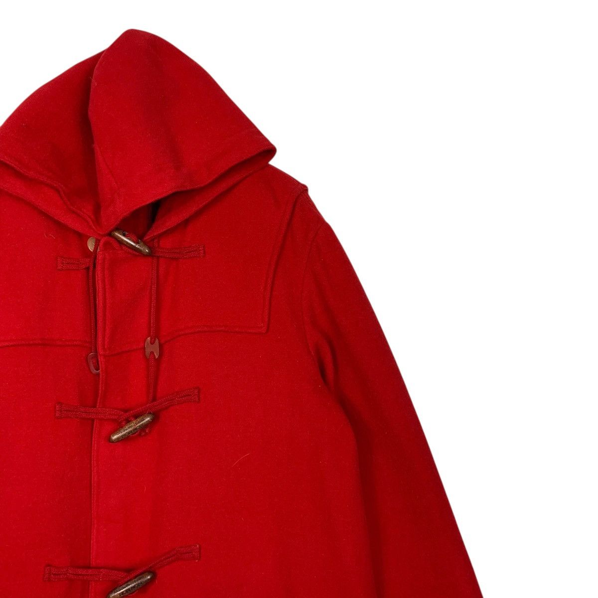 Japanese Brand Mademoiselle Non Non Red Wool Duffle Coat Size M / US 6-8 / IT 42-44 - 5 Thumbnail