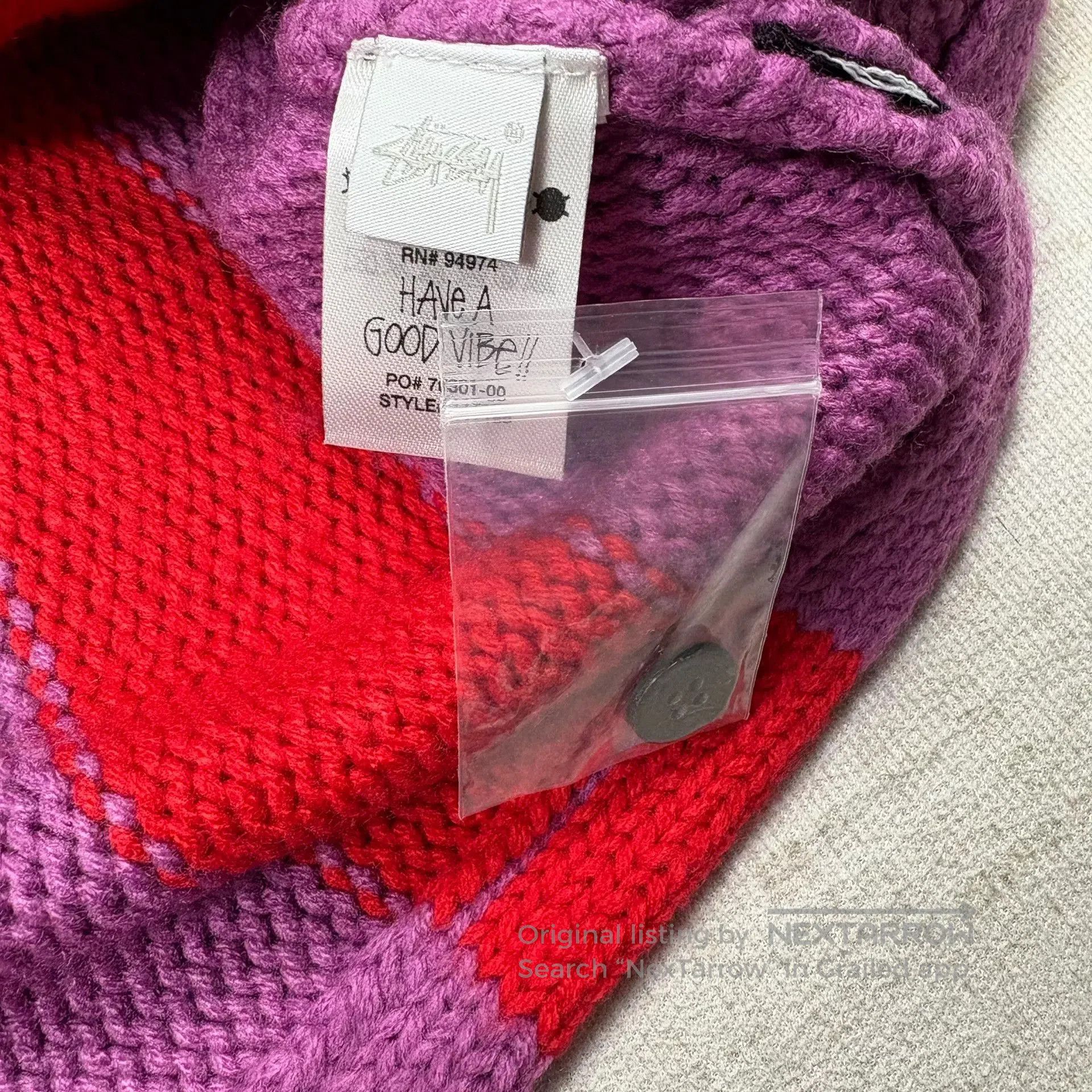 Stussy Stussy FW23 Stripe Brushed Cardigan. Size US L / EU 52-54 / 3 - 4 Thumbnail