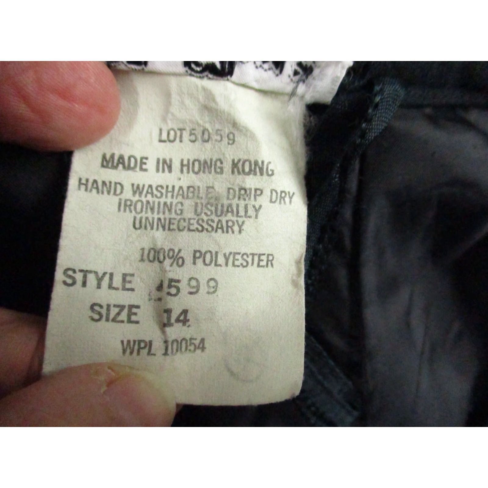 Doublet VINTAGE Sir James Pants Women 14 Black Wide Leg 1970's Double Stitched RARE Size ONE SIZE - 7 Thumbnail