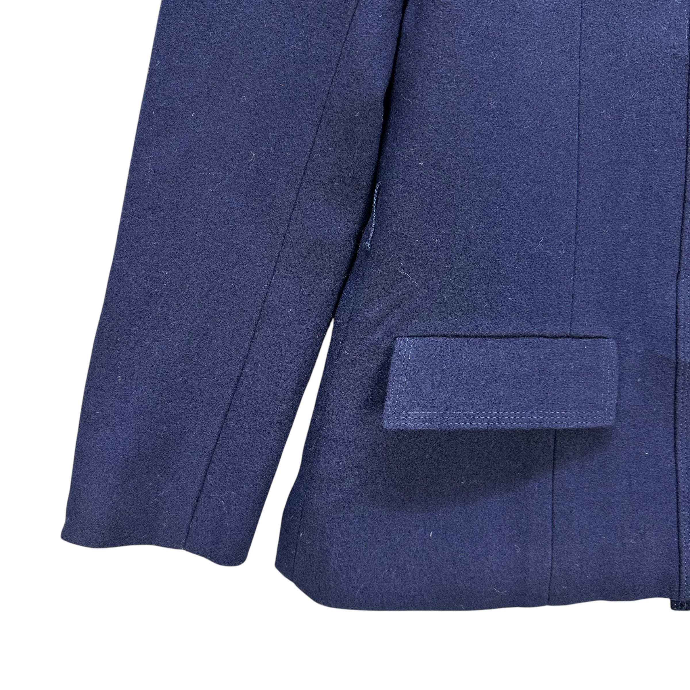 Japanese Brand 90’s JOHN J HILTON Blue Wool Formal Jacket #A64-1544 Size S / US 4 / IT 40 - 4 Thumbnail