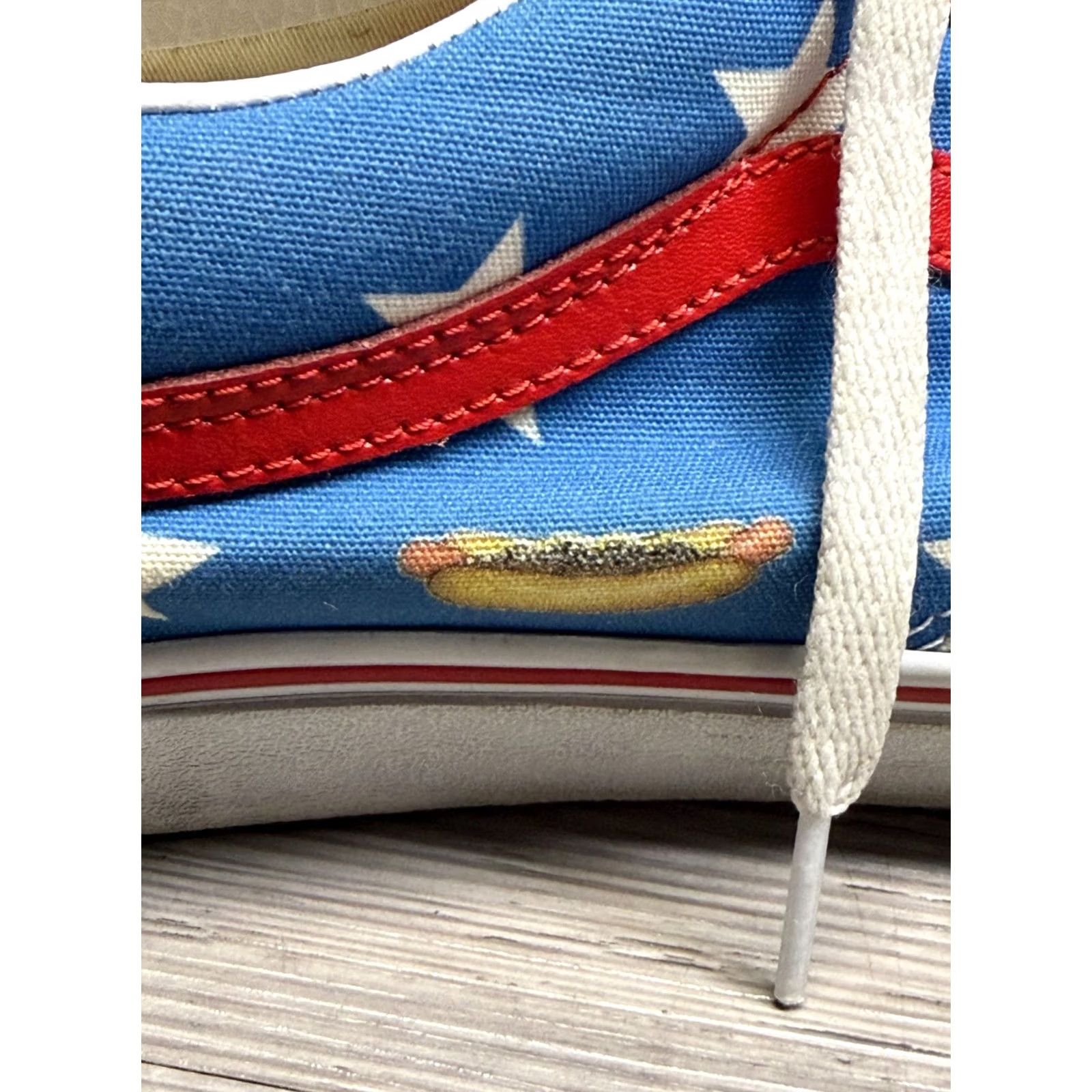 Vans Vans Old Skool Men 12 Red White Blue Stars Hot Dog Canvas Sneakers Size US 12 / EU 45 - 6 Thumbnail