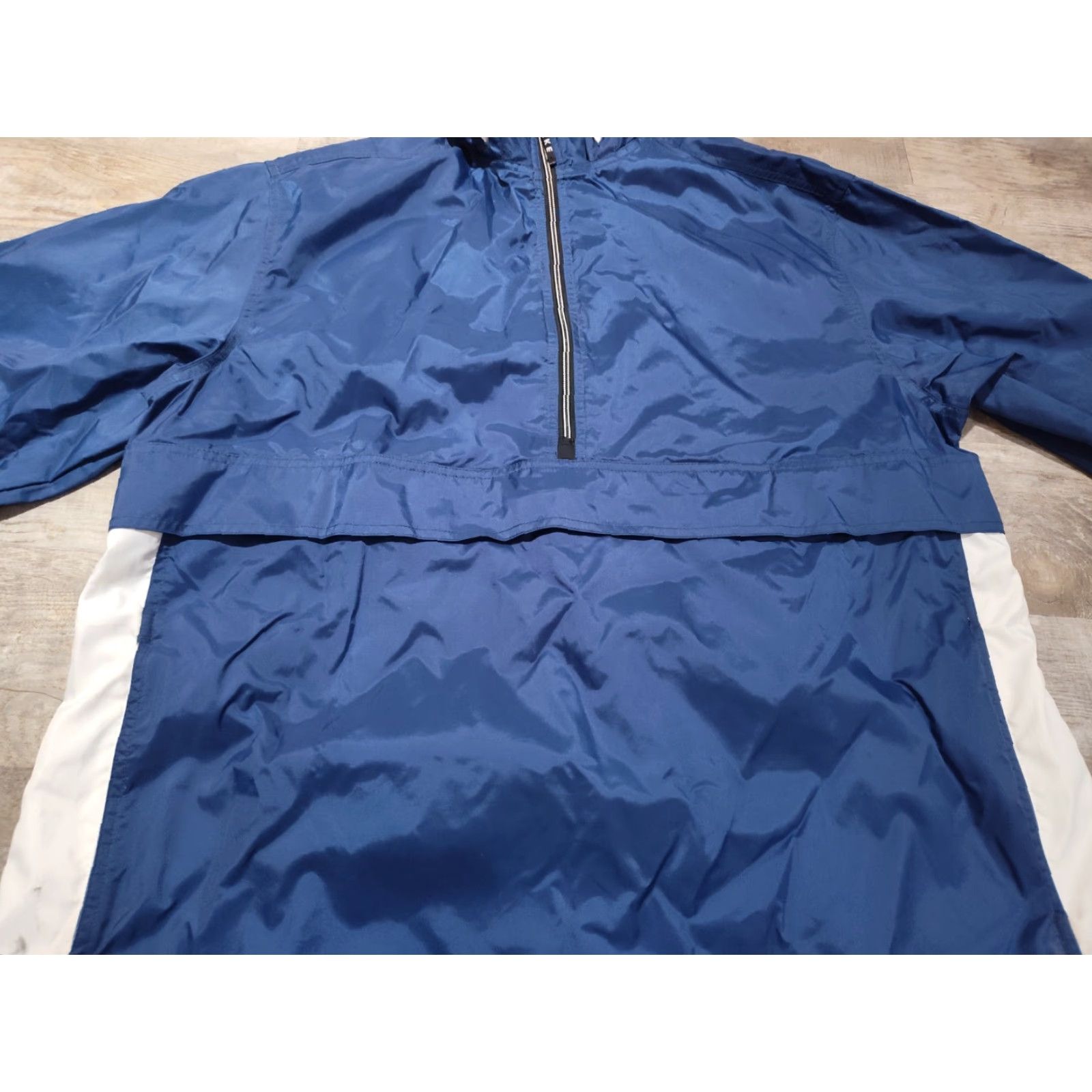 Nike VINTAGE Nike Windbreaker Jacket 1/4 Zip Hooded Mens Size L Blue 90s Size US L / EU 52-54 / 3 - 4 Thumbnail