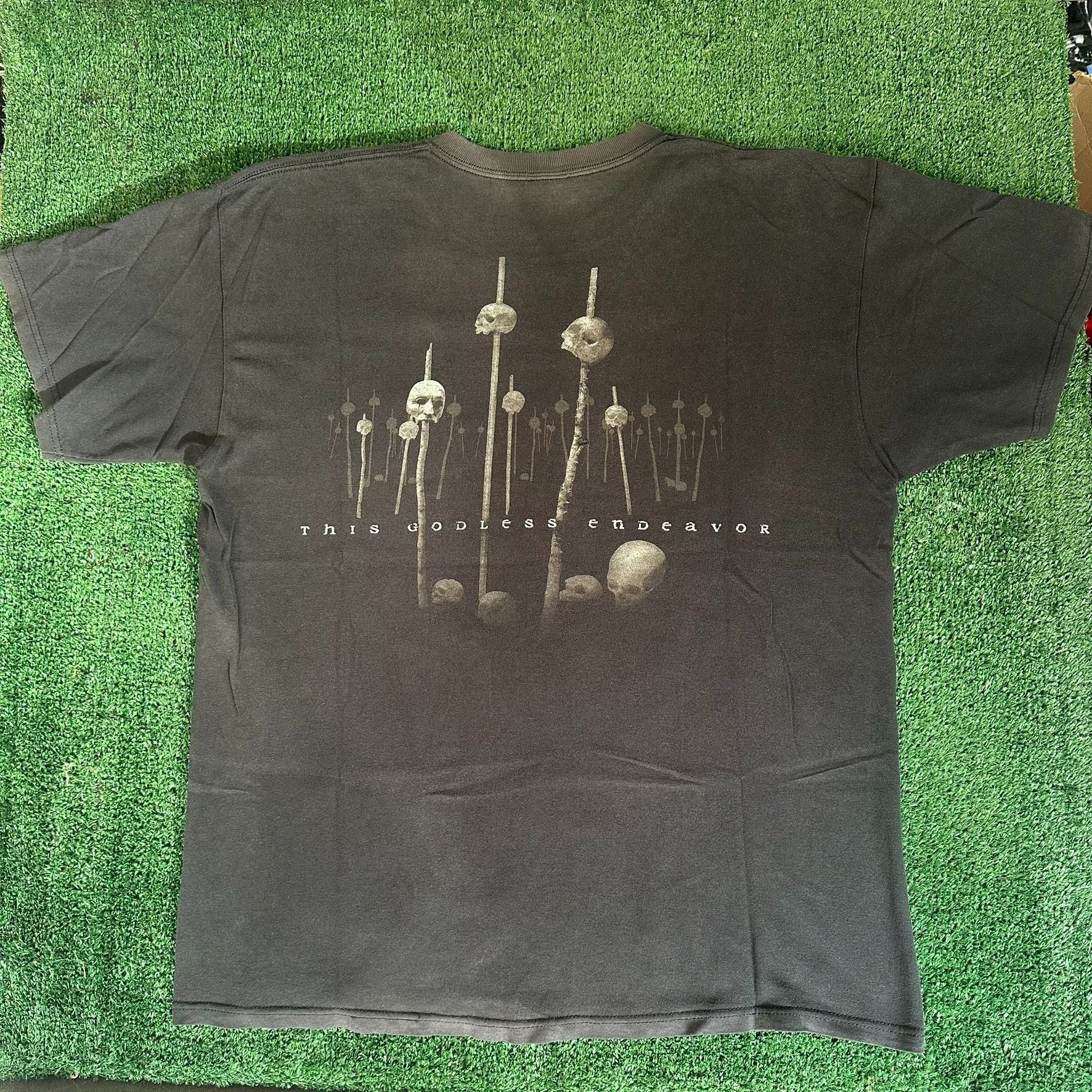 Band Tees Vintage Nevermore Godless Endeavor T-Shirt Y2K Metal Band Te Size US L / EU 52-54 / 3 - 6 Thumbnail