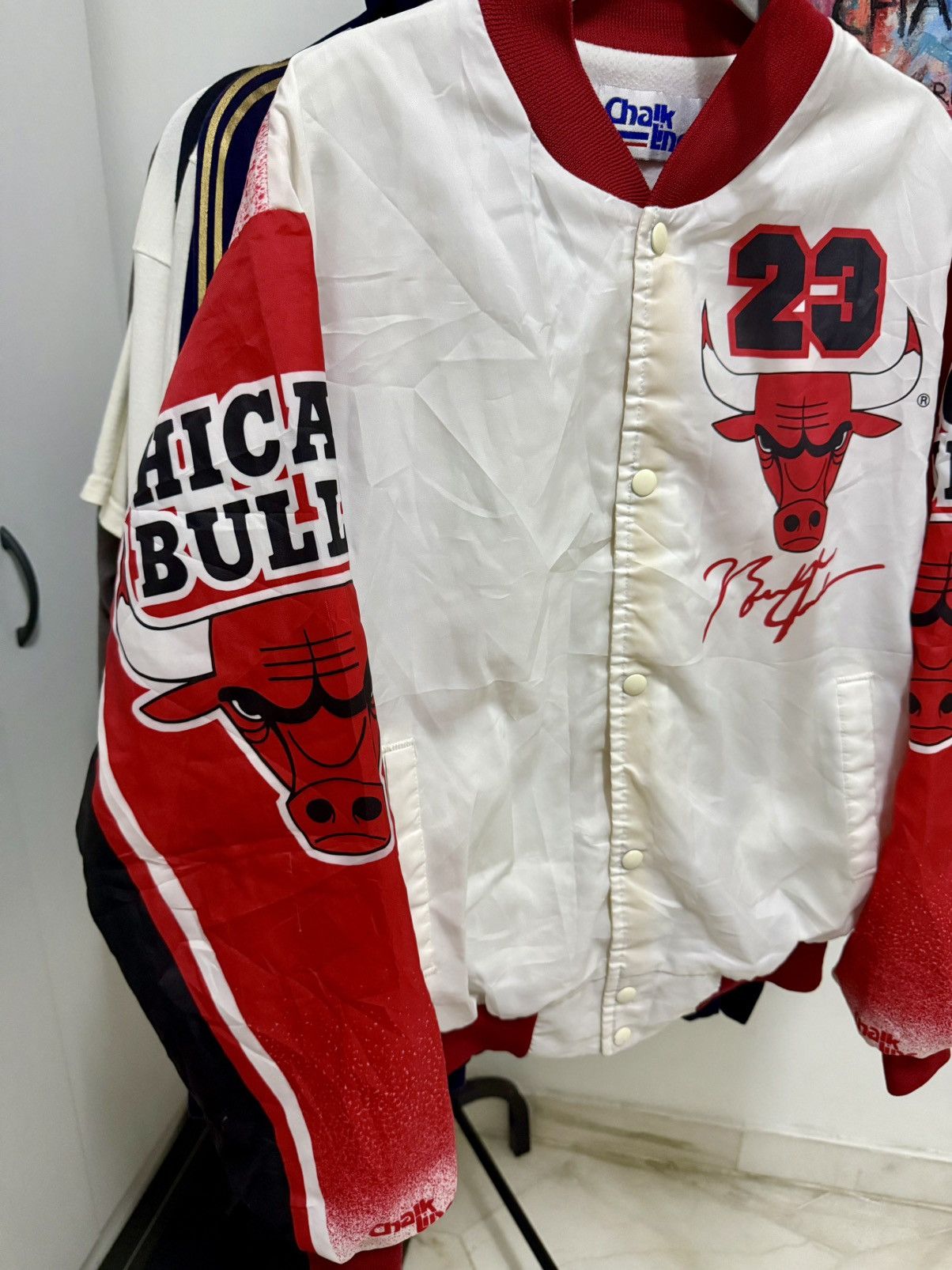 Vintage Vintage 90s Chicago bull Michael Jordan Chalk line Size US L / EU 52-54 / 3 - 7 Thumbnail