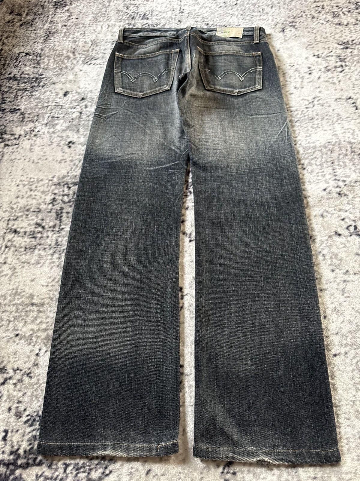 Edwin Edwin 502 Sulfur Denim Shadow Wash Jeans Size US 30 / EU 46 - 2 Thumbnail