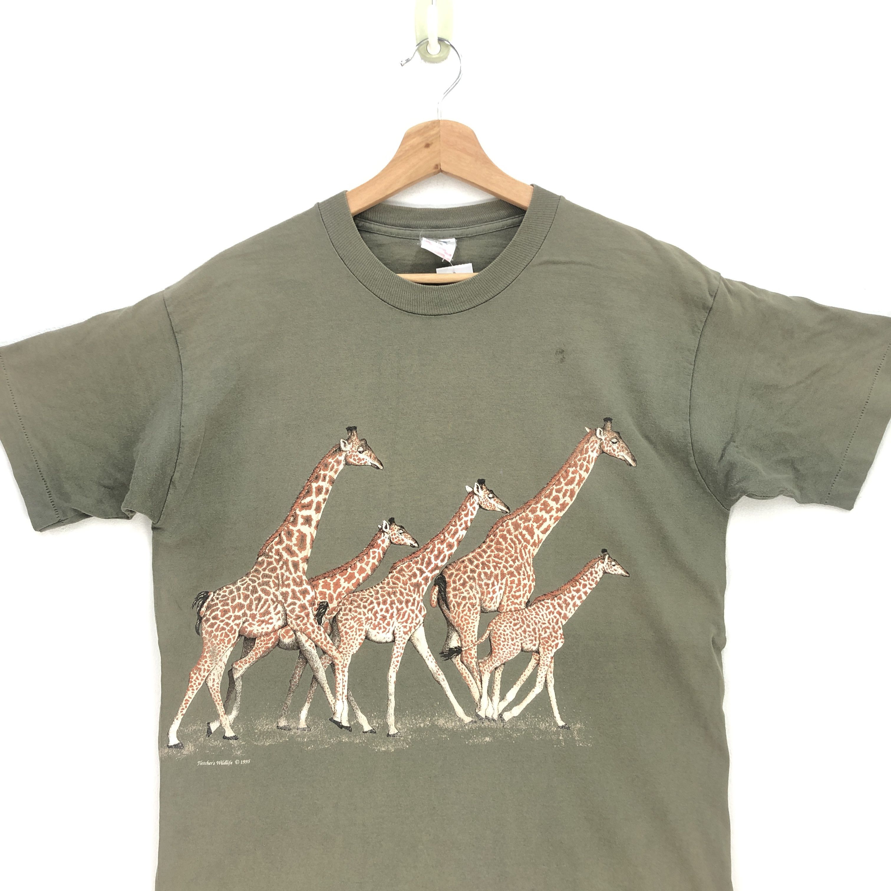 Habitat Vintage Animal T Shirt Giraffe Habitat Zoo 56789 Size US M / EU 48-50 / 2 - 2 Thumbnail