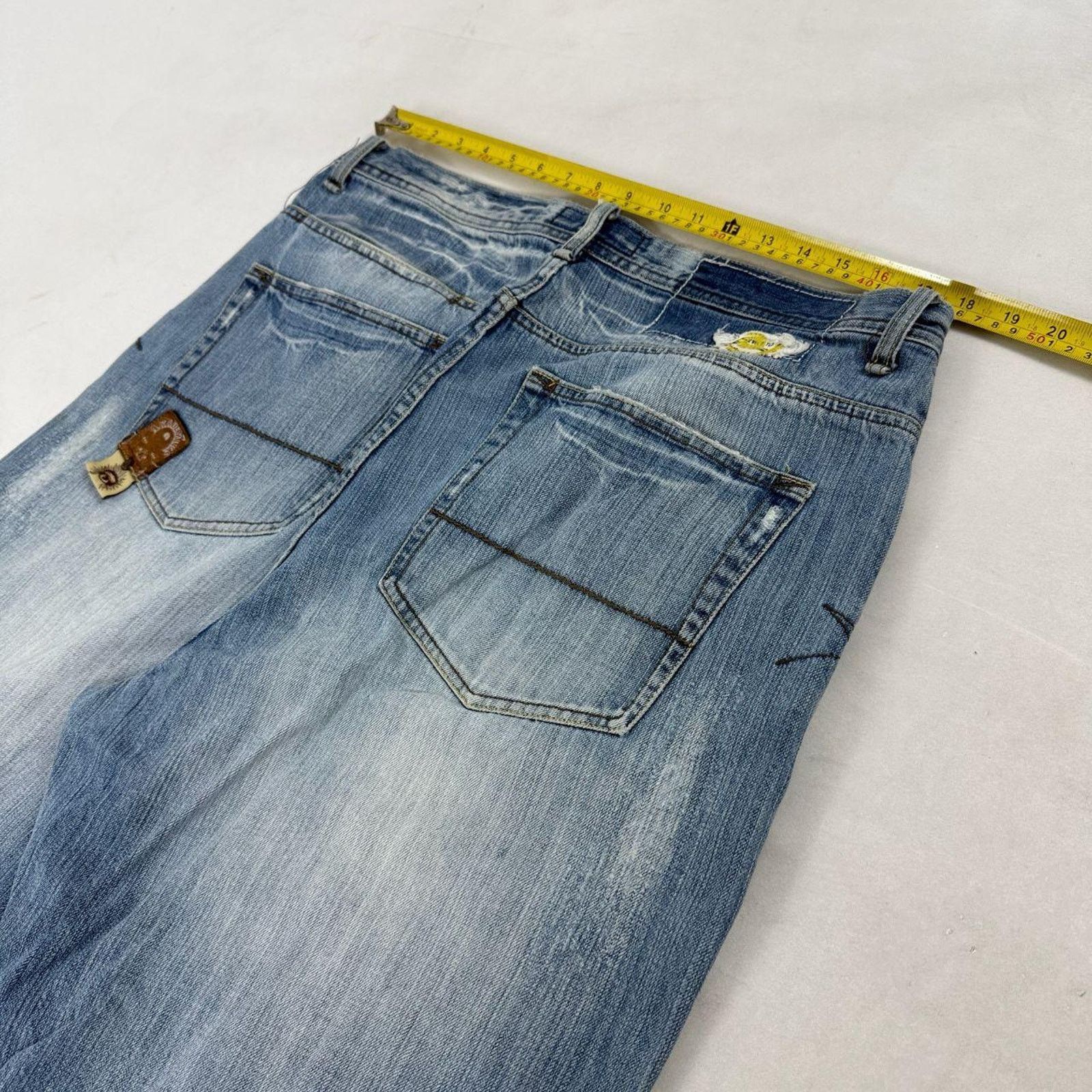 Akademiks × JNCO × Vintage Vintage y2k grunge archive baggy wide leg faded skater jeans Size US 36 / EU 52 - 5 Thumbnail