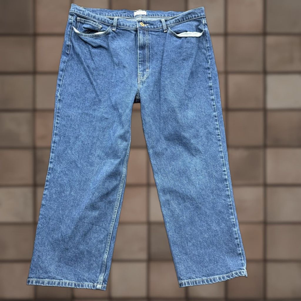 Denime Dairy Boy Jeans Mens 36 Blue Denim Relaxed Fit Straight Leg Pants 36x26 Size US 36 / EU 52 - 1 Thumbnail