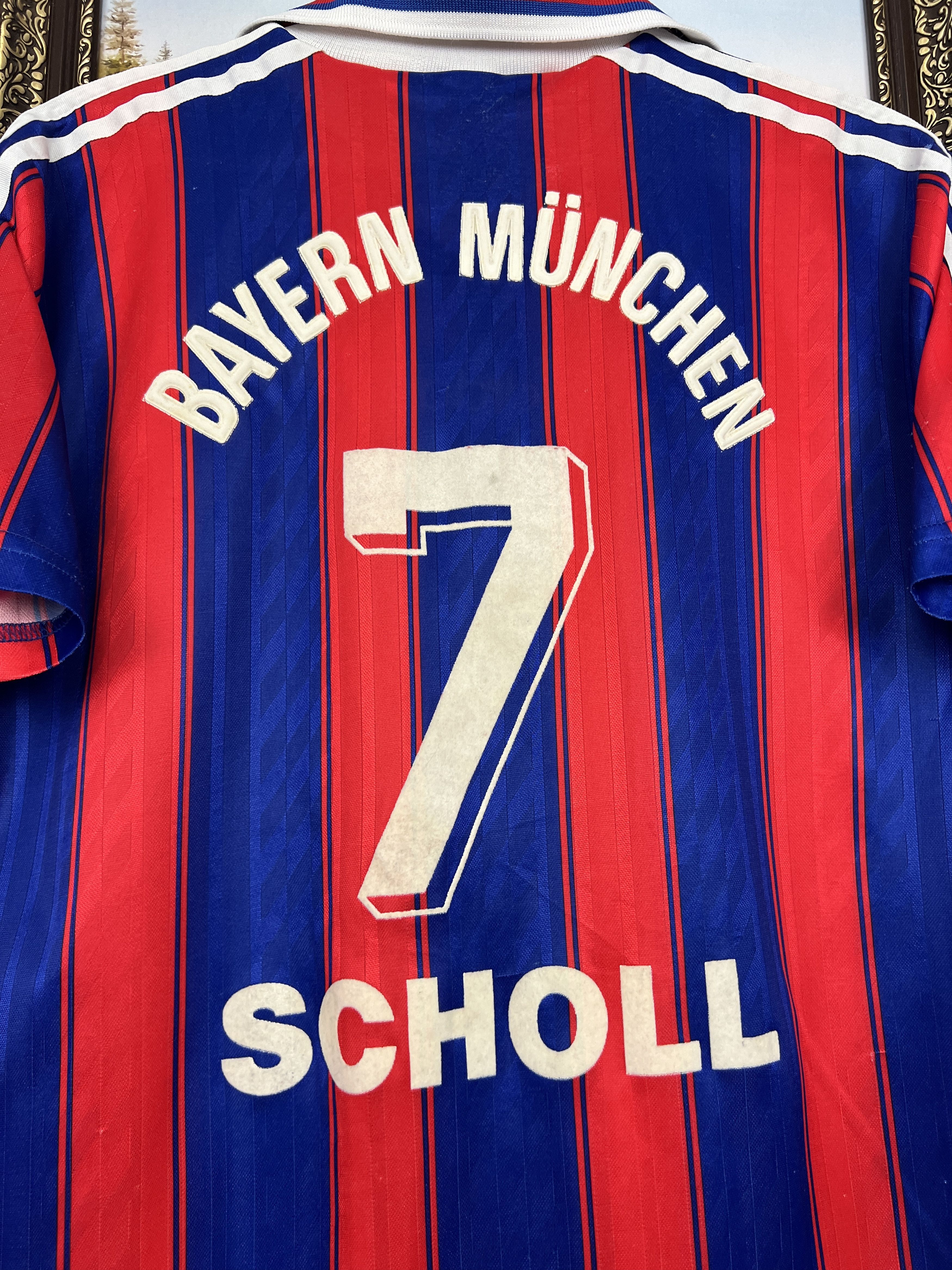Adidas VintageAdidas Bayern Munich Football Shirt #7 Scholl Tee Size US L / EU 52-54 / 3 - 11 Thumbnail