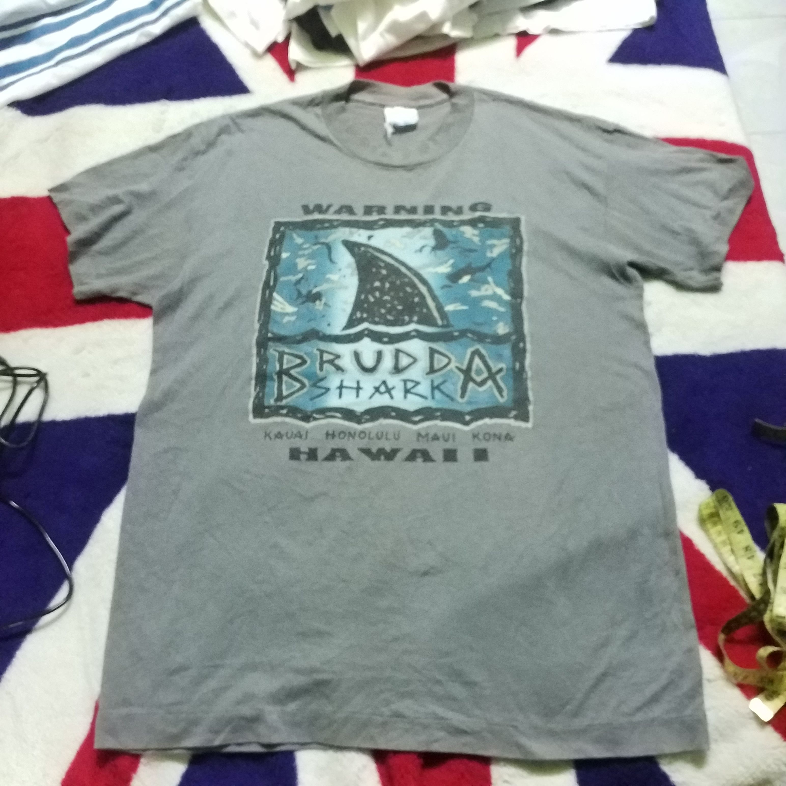 Vintage BRUDDA SHARK HAWAII VINTAGE SHIRTS Size US L / EU 52-54 / 3 - 1 Thumbnail