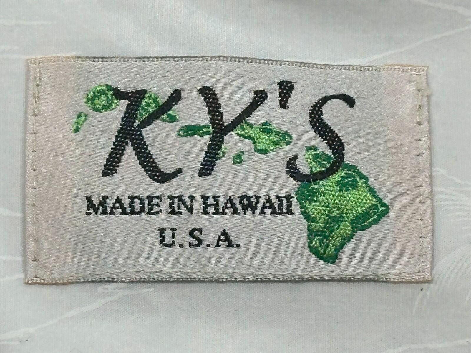 Other Ky's Motorcycle Graphic Print Hawaiian Shirt White Mens 2XL Size US XXL / EU 58 / 5 - 7 Thumbnail