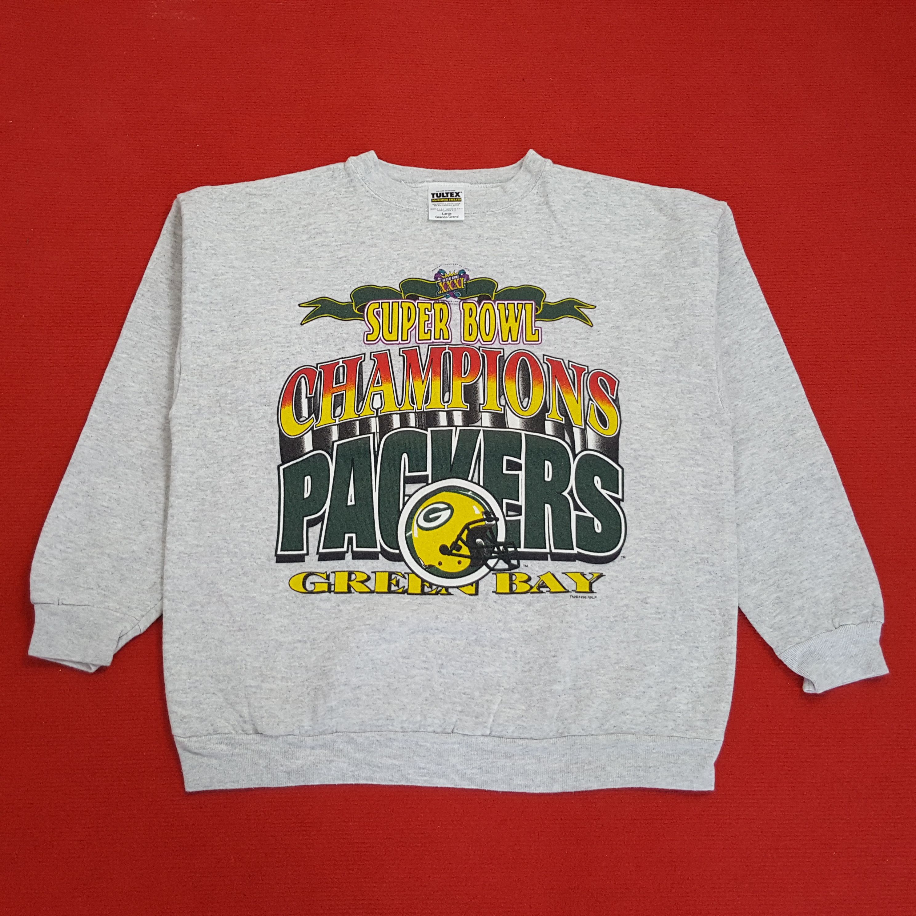 NFL NFL Green Bay Packers Super Bowl Vintage Sweatshirt Size US L / EU 52-54 / 3 - 1 Thumbnail