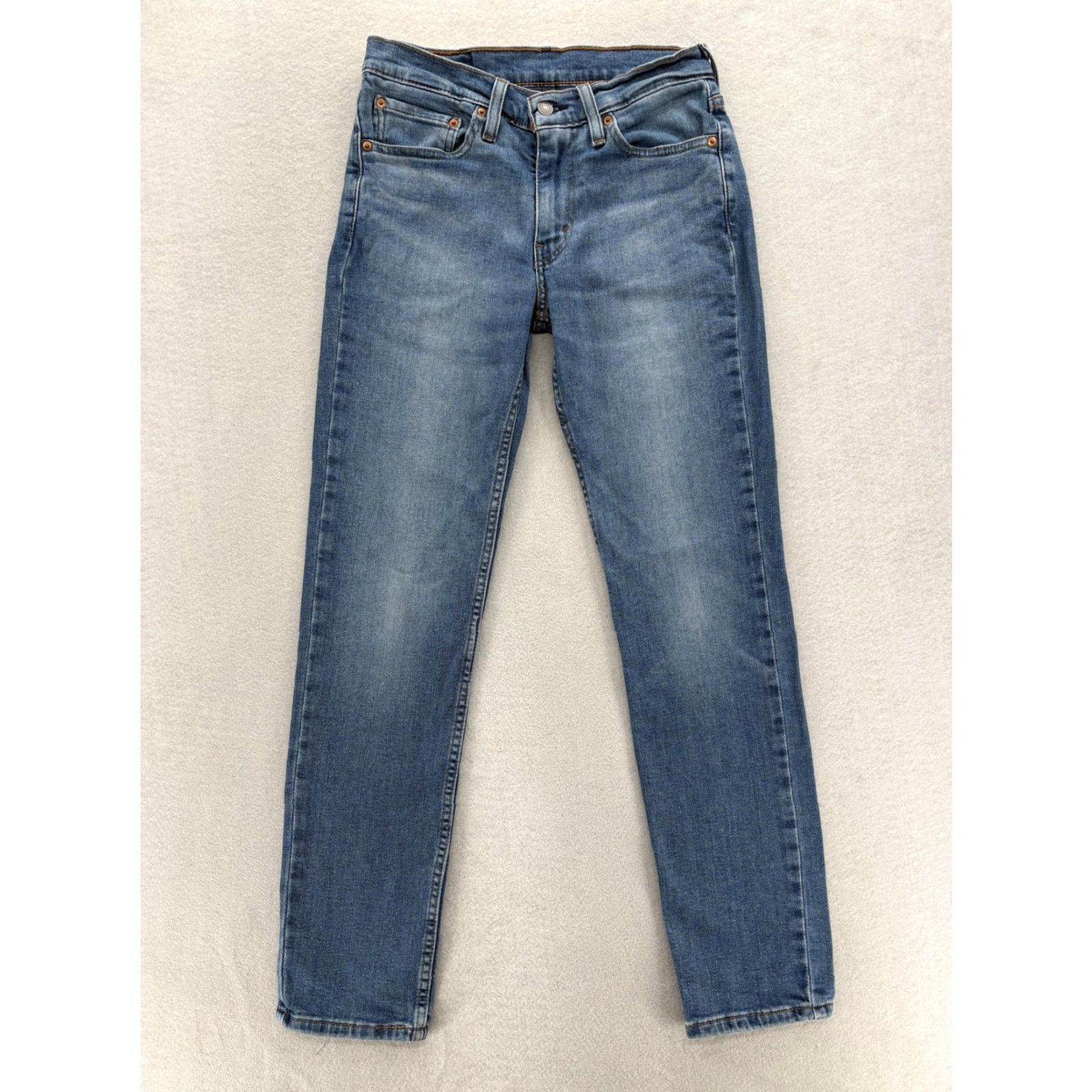 Levi's Levis 511 Jeans Mens 29x32 Blue Medium Wash Slim Straight Stretch Denim Casual Size US 29 - 2 Thumbnail