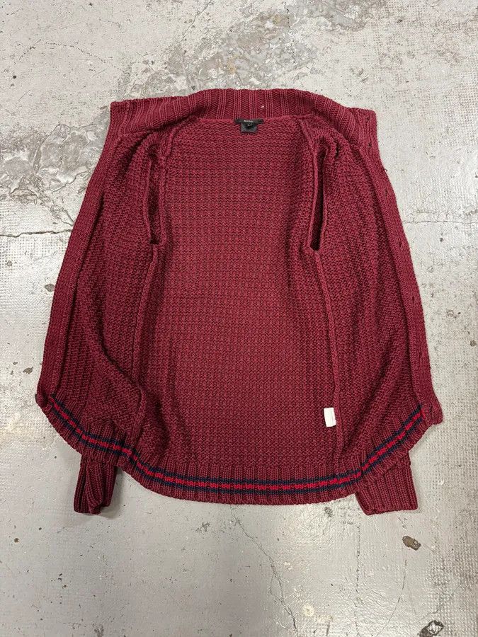 Gucci 2000s Gucci Red Wool Buttoned Cardigan Sweater Size US L / EU 52-54 / 3 - 7 Thumbnail