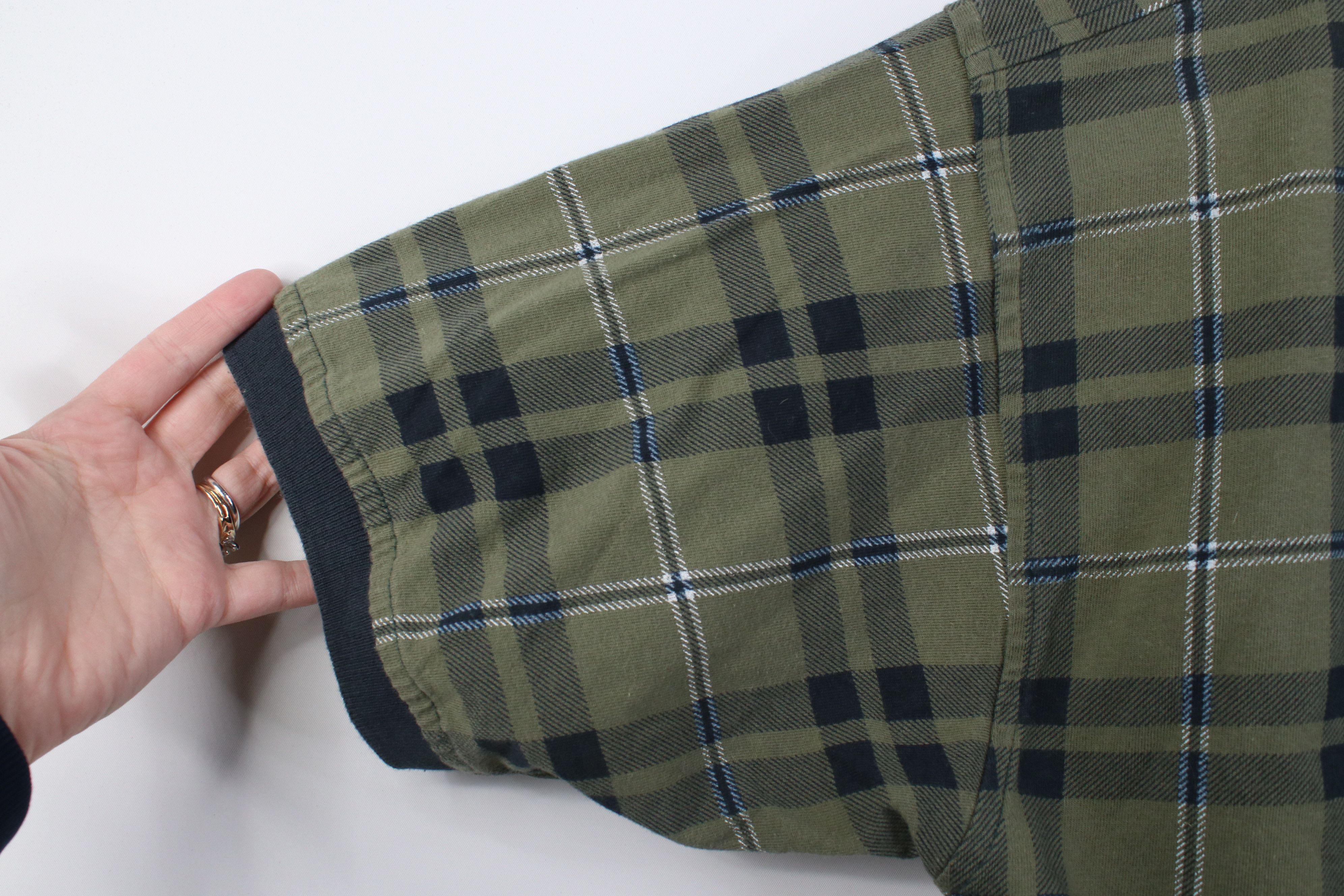 Vintage Vintage 90s Streetwear Baggy Fit Knit Golf Polo Shirt Plaid Size US L / EU 52-54 / 3 - 8 Thumbnail