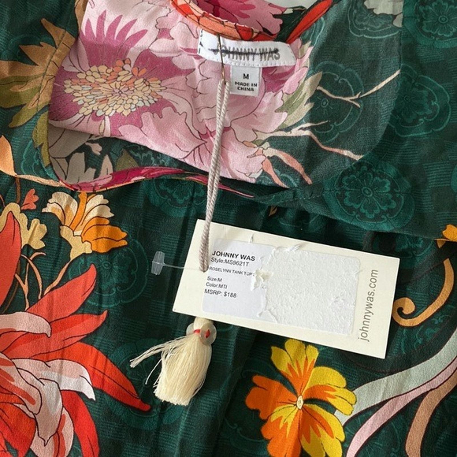 Johnny Was Johnny Was Roselynn Silk Floral Print Tank Top M Size M / US 6-8 / IT 42-44 - 9 Thumbnail