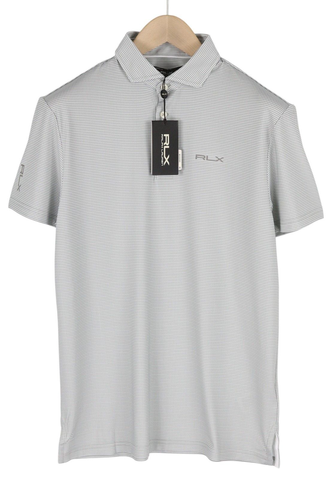 RLX Ralph Lauren GOLF S Grey Houndstooth Polo Tee 84574 Size US S / EU 44-46 / 1 - 1 Thumbnail