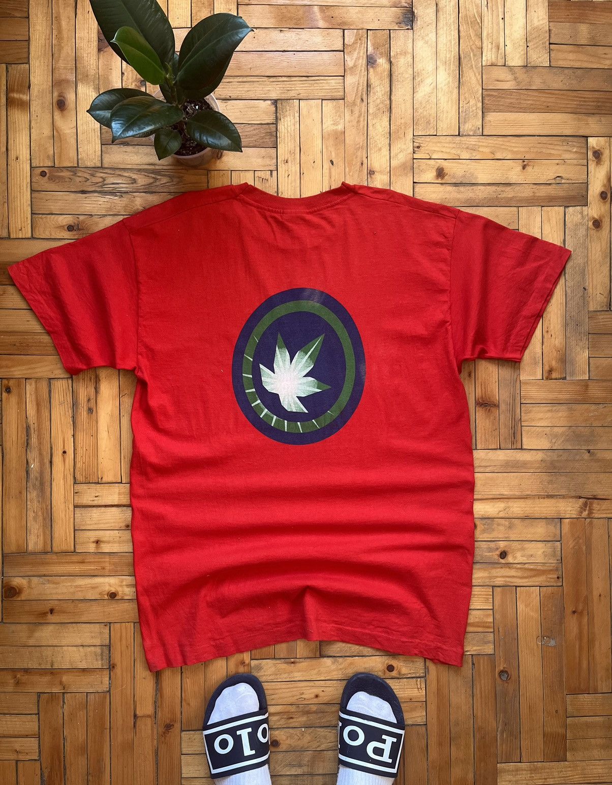 Vintage Vintage Cannabis Marijuana 90's T-shirt By Screen Stars Size US XL / EU 56 / 4 - 2 Thumbnail