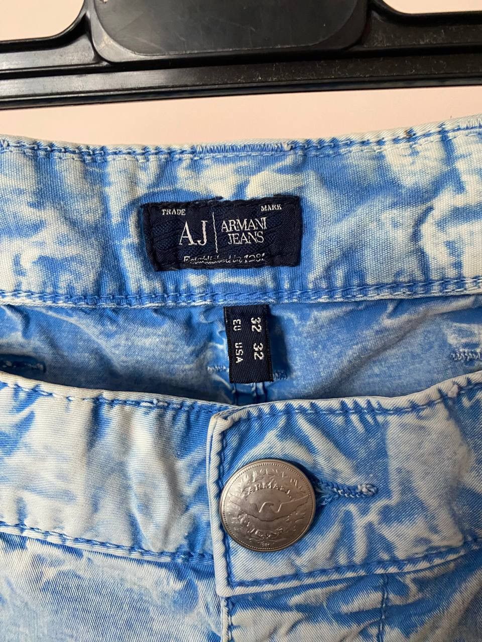 Armani × Vintage 💙 Vintage 90s Armani Jeans Metal Logo Denim Jeans Y2K Style Size 32" / US 10 / IT 46 - 8 Thumbnail