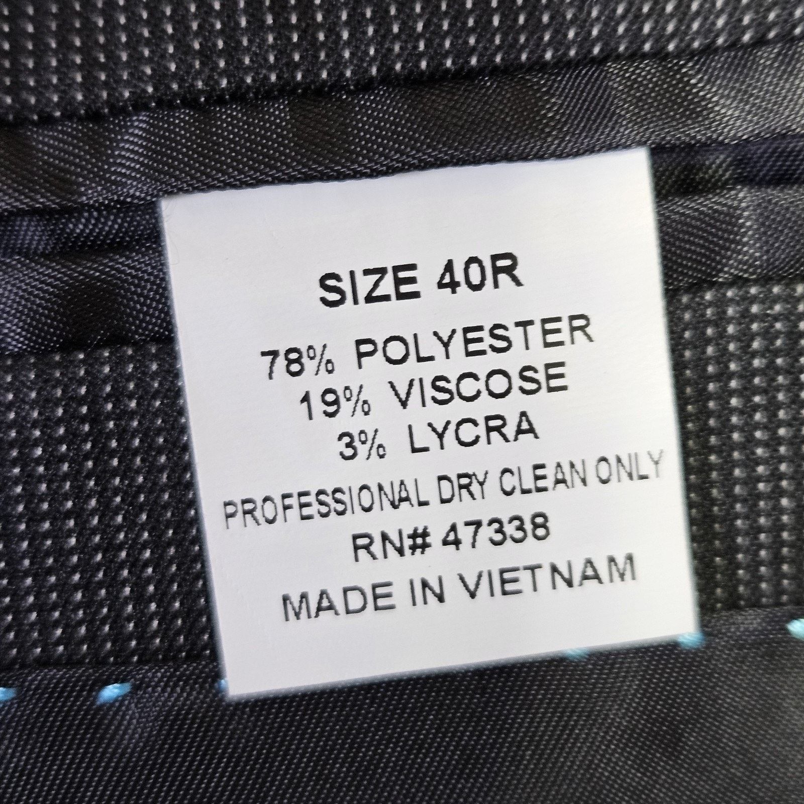 Marc Ecko Marc Ecko Blazer Jacket Micro Check Black Wedding Interview Size 40R - 9 Thumbnail