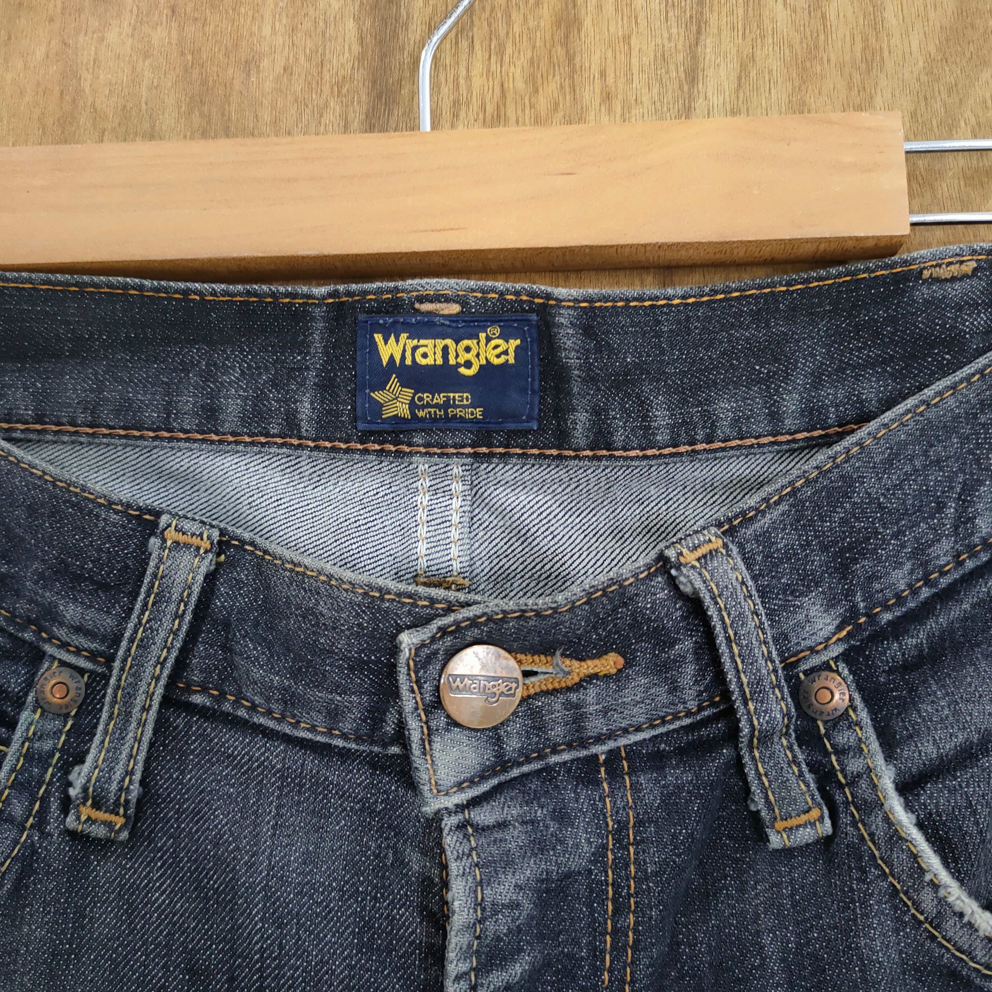 Wrangler 33×30 💥 VINTAGE BLACK DISTRESSED JEANS PANTS Size US 33 - 8 Thumbnail