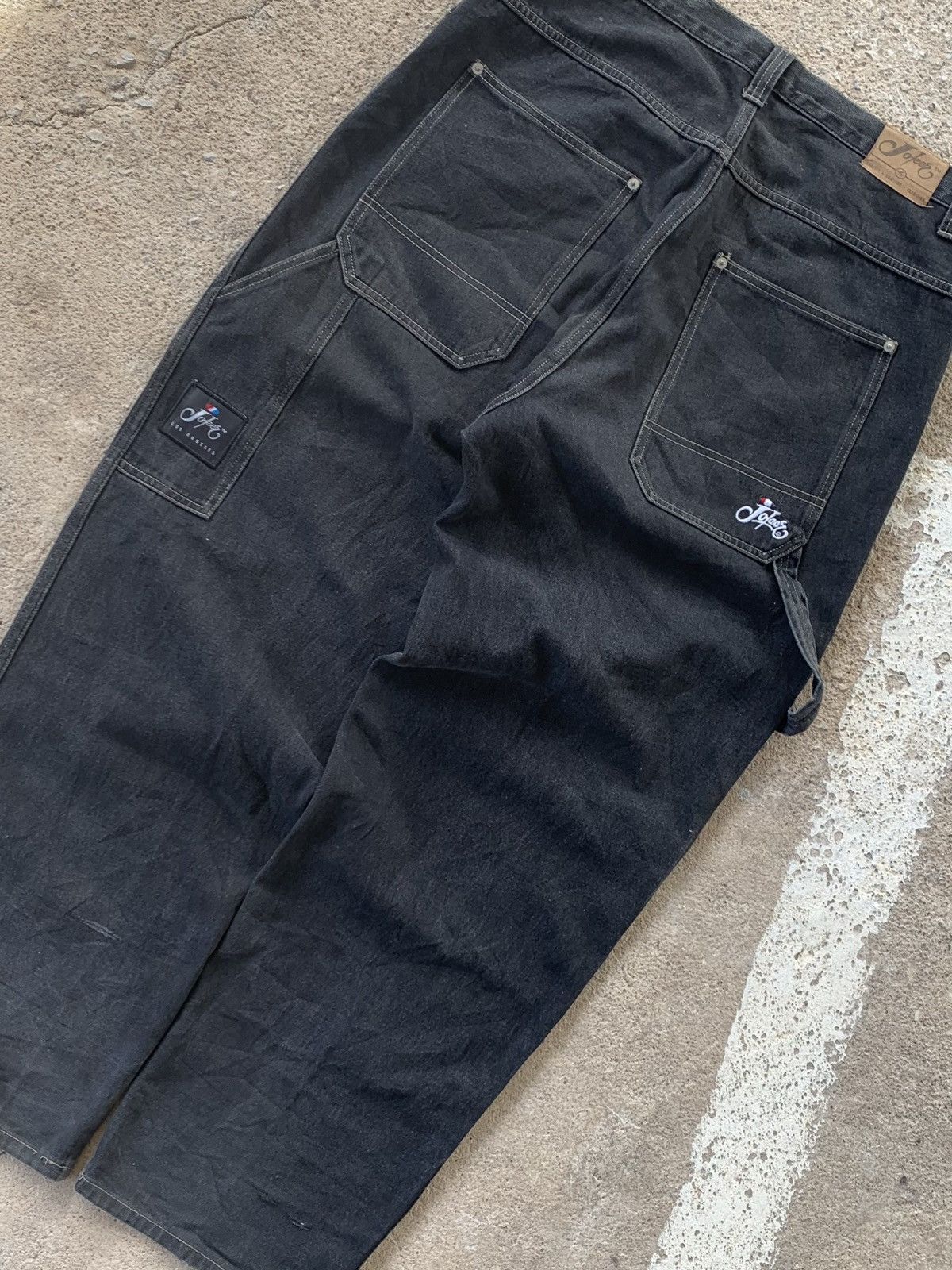 Japanese Brand Vintage Joker Losangeles carpenter pants black Size US 38 / EU 54 - 2 Thumbnail
