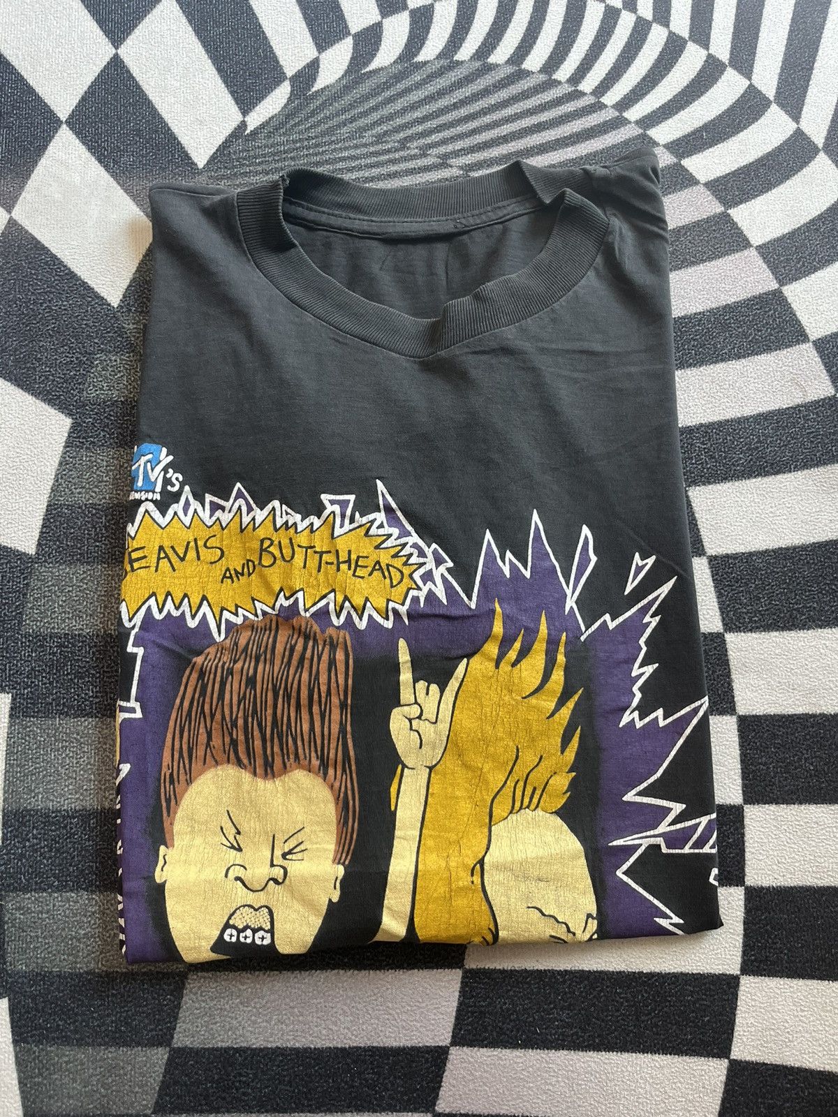 Arts & Science Vintage Mtv BEAVIS And BUTT-HEAD Rocker 90’s Tshirt Size US XL / EU 56 / 4 - 1 Thumbnail