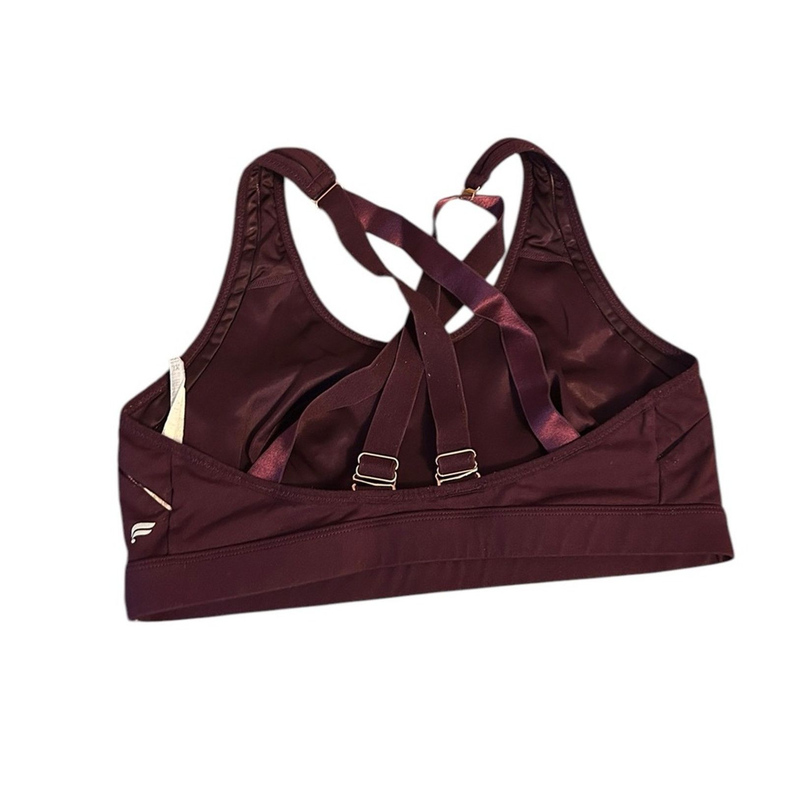 Fabletics Fabletics Bell Burgundy High Impact Sports Bra Size ONE SIZE - 2 Thumbnail