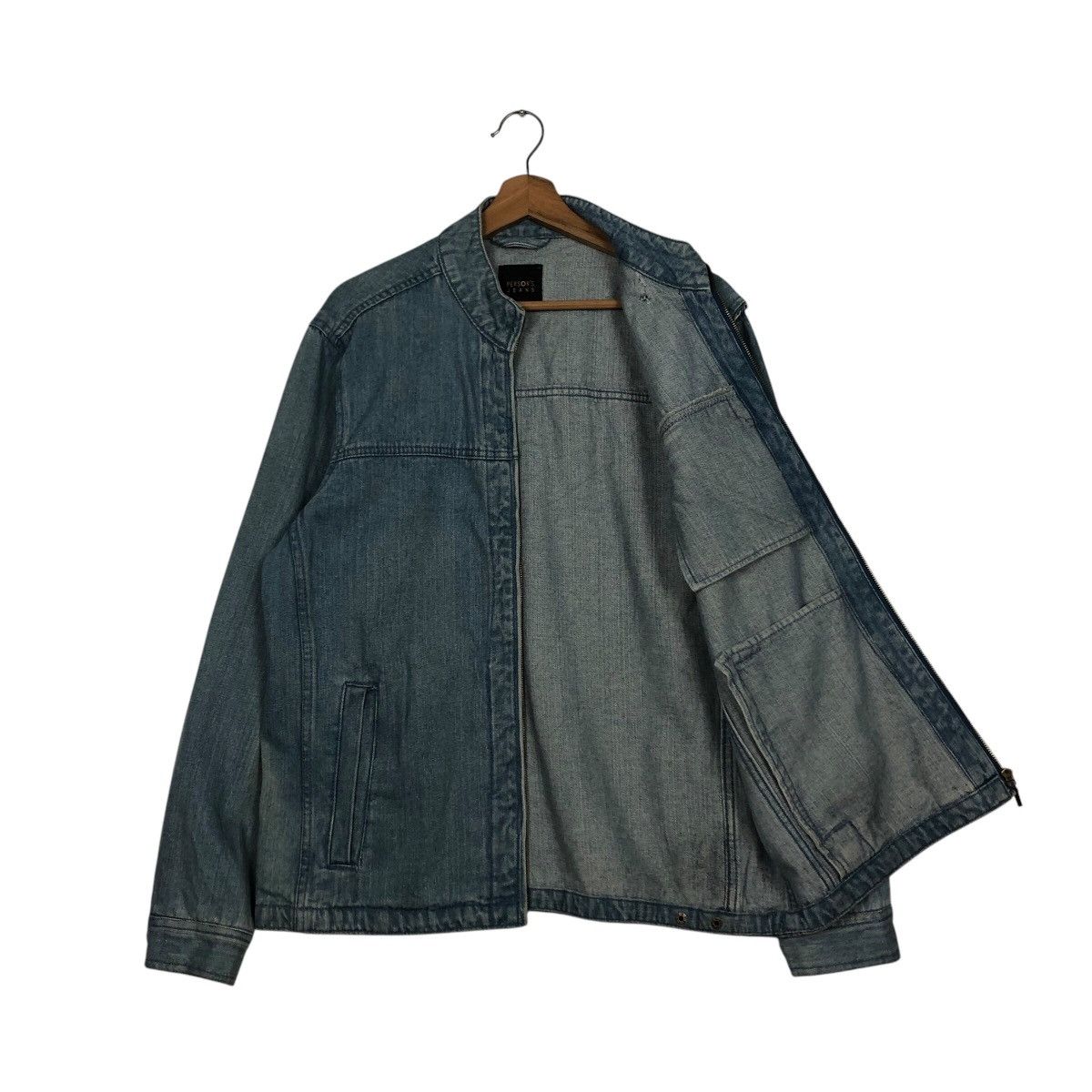 Japanese Brand 📌Vintage Biker Denim Jacket Person's Jeans Issey Miyake Size US L / EU 52-54 / 3 - 14 Thumbnail